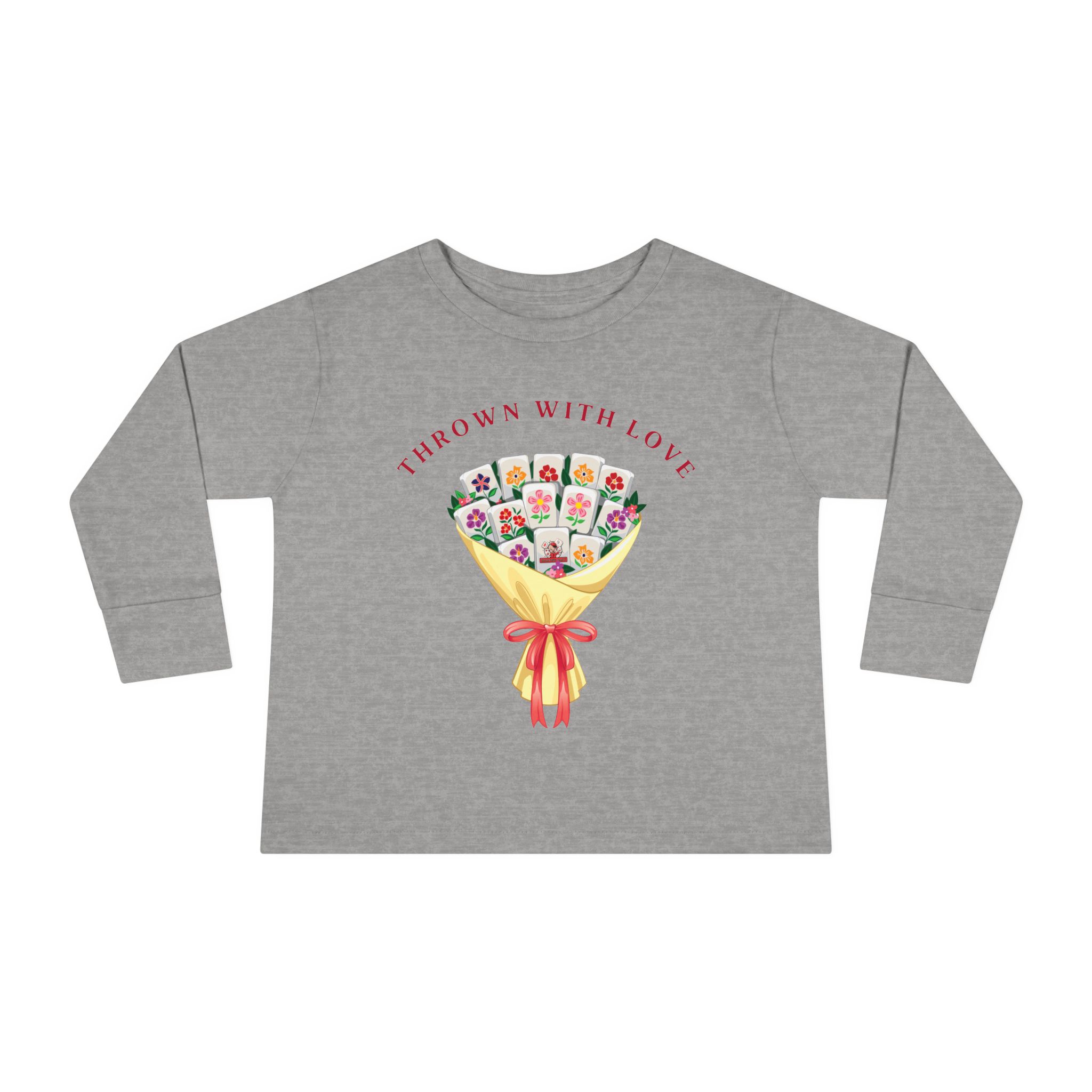 Toddler Tee — "Thanks a Bunch" Floral Bouquet Long Sleeve - Image 5