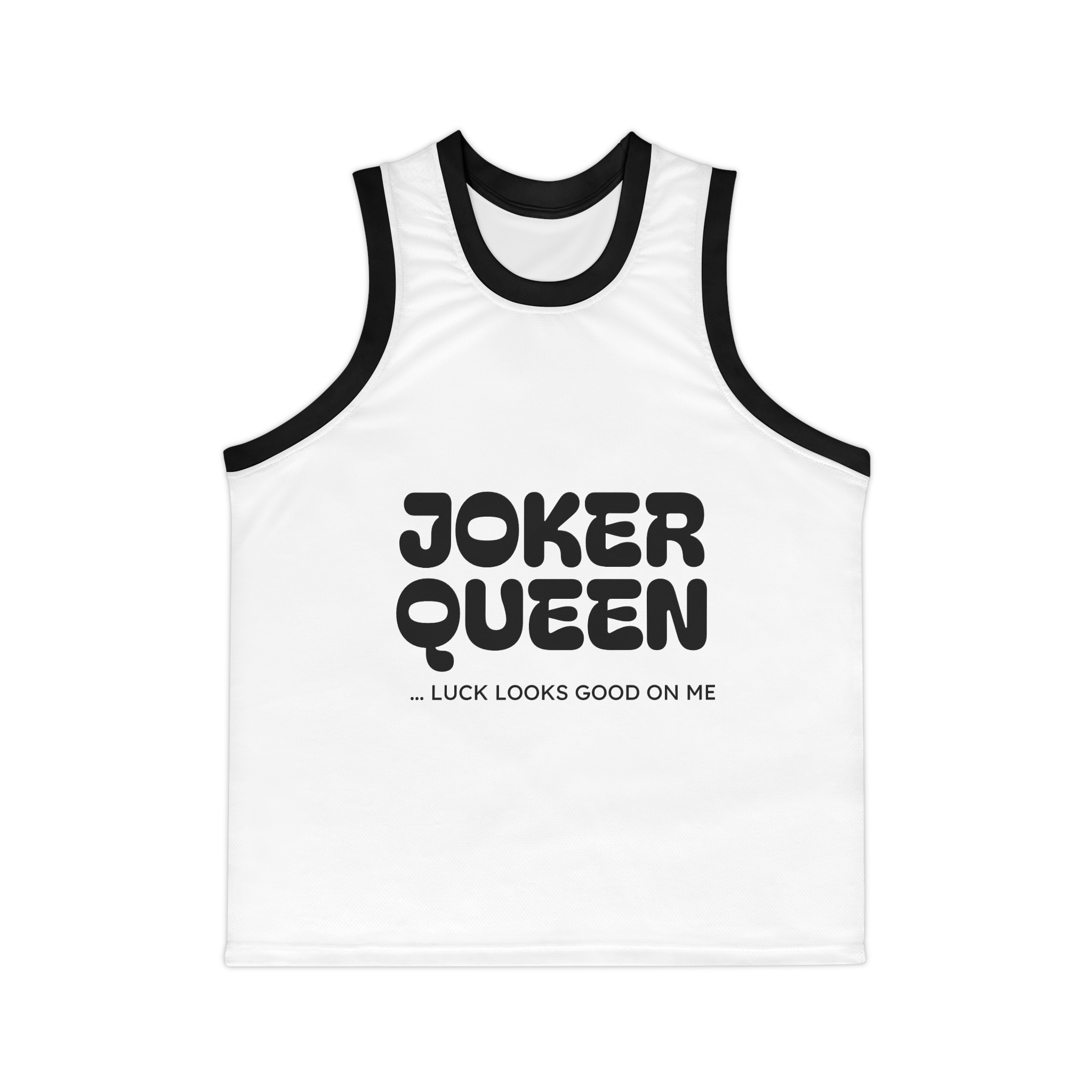 Mahjong Baby Basketball Jersey | Joker Queen Retro Blue (Unisex) - Image 2