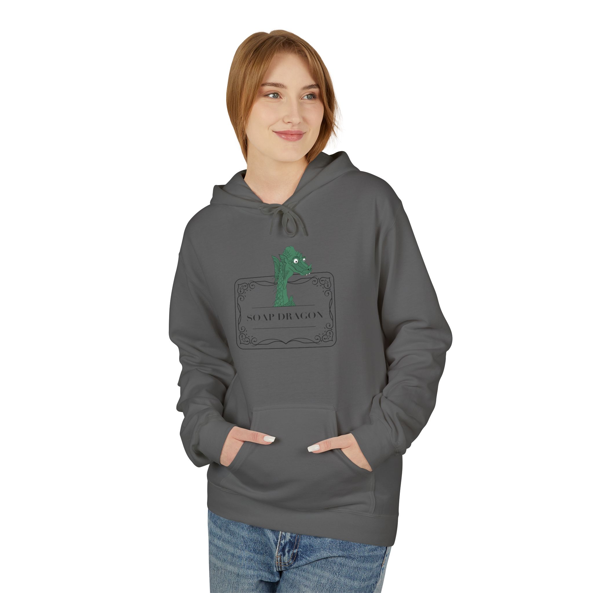 Soap Dragon Hockey Baby Hoodie | Cute Retro Goalie Graphic Pullover - Image 75