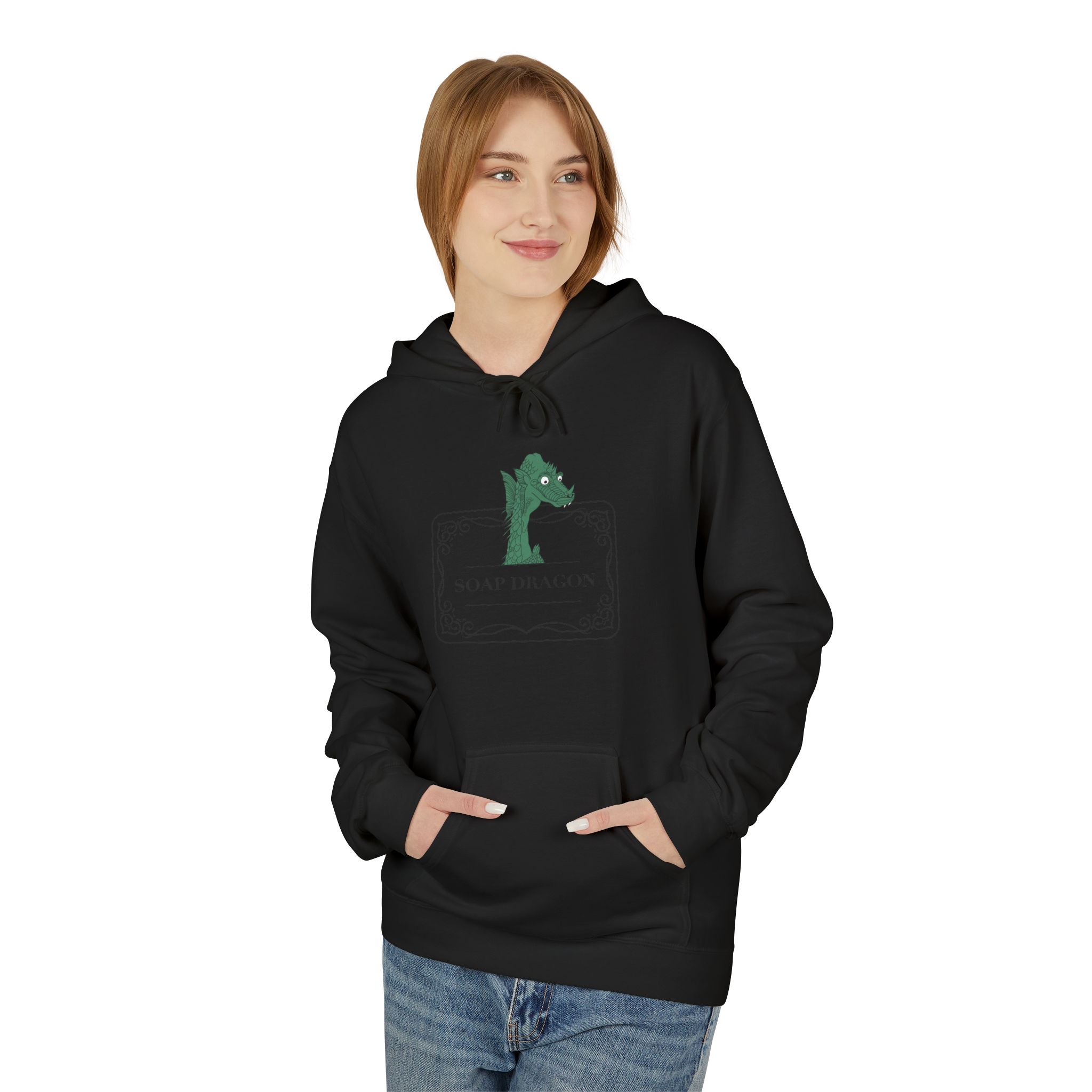 Soap Dragon Hockey Baby Hoodie | Cute Retro Goalie Graphic Pullover - Image 21