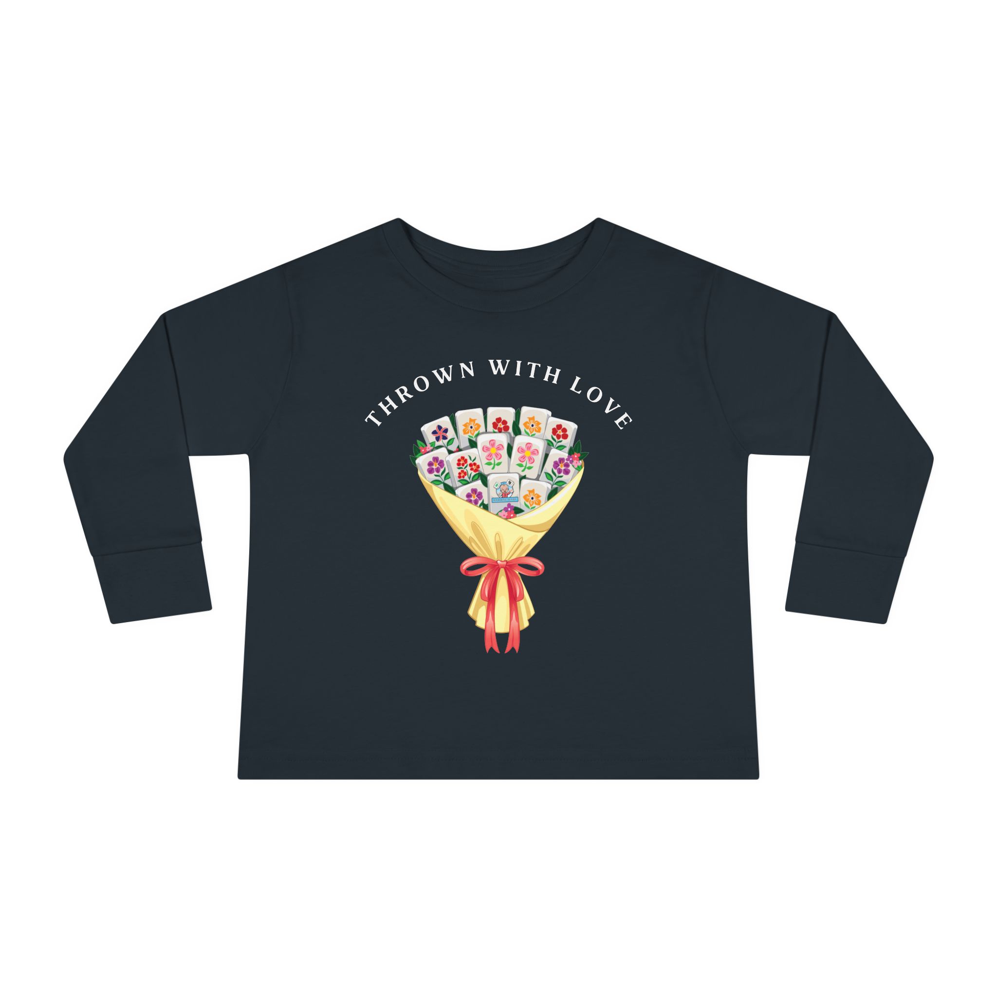 Toddler Tee — "Thanks a Bunch" Floral Bouquet Long Sleeve - Image 17