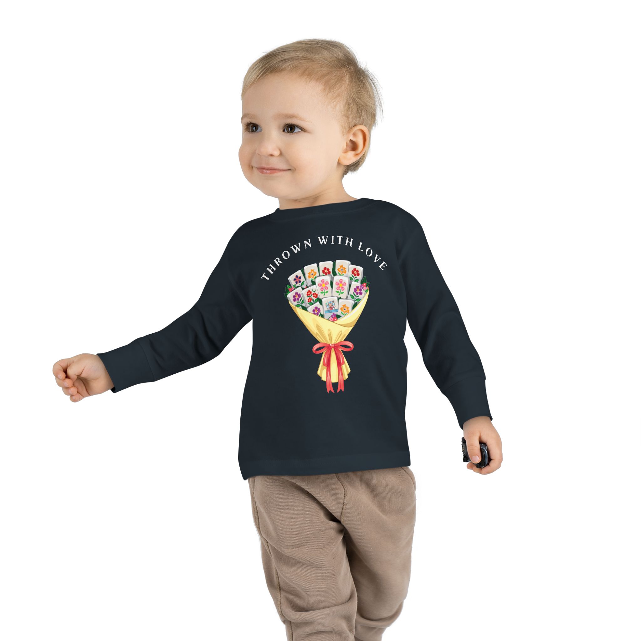Toddler Tee — "Thanks a Bunch" Floral Bouquet Long Sleeve - Image 19