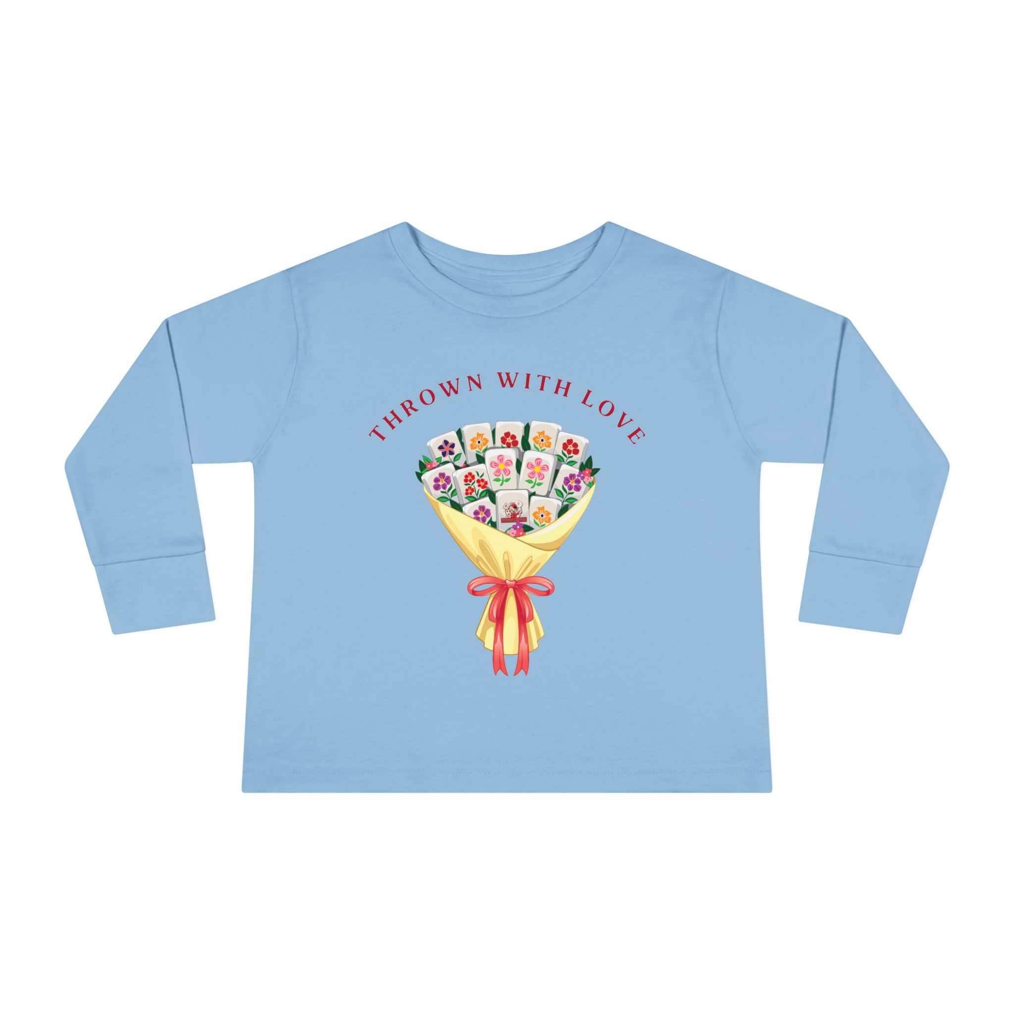 Toddler Tee — "Thanks a Bunch" Floral Bouquet Long Sleeve - Image 9
