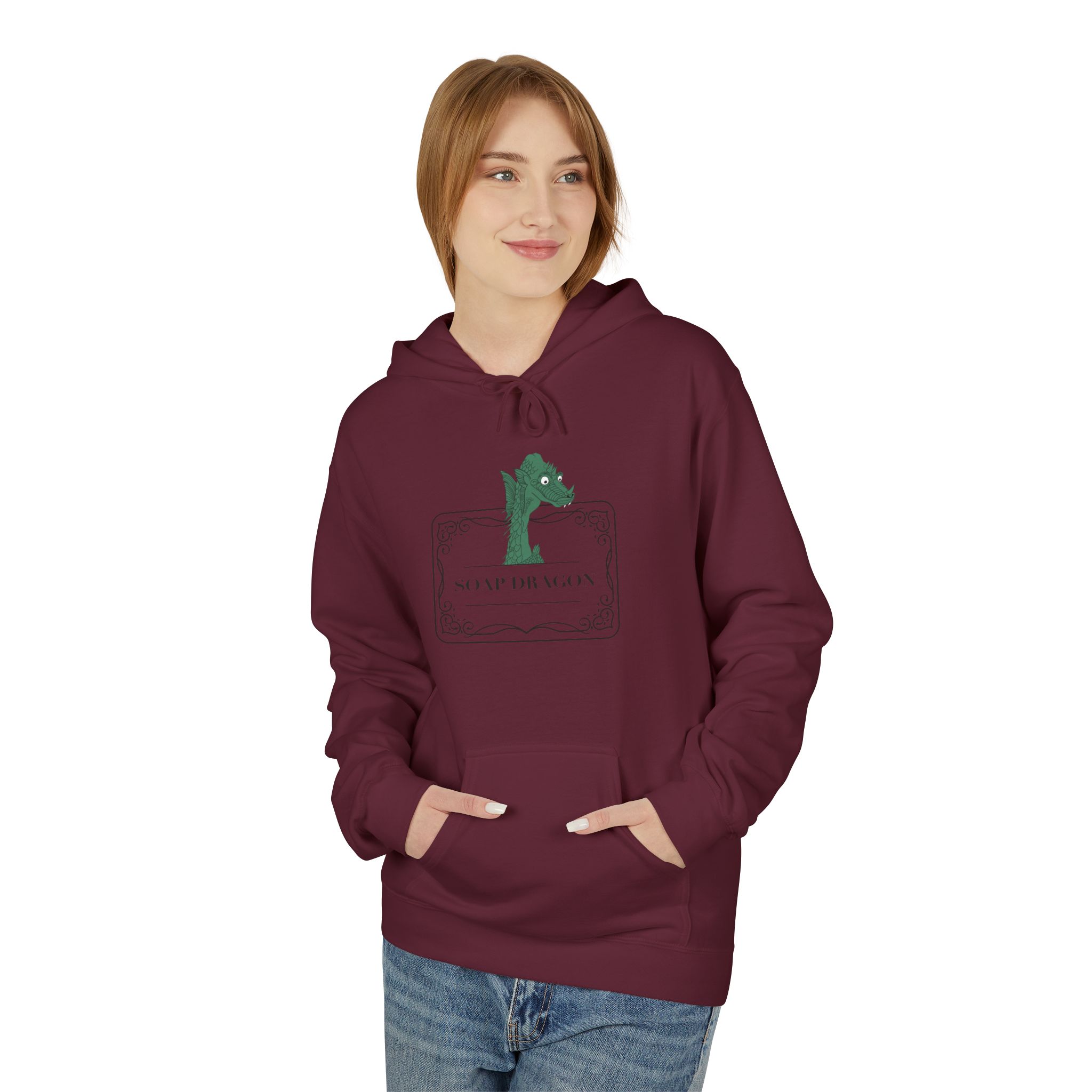 Soap Dragon Hockey Baby Hoodie | Cute Retro Goalie Graphic Pullover - Image 57
