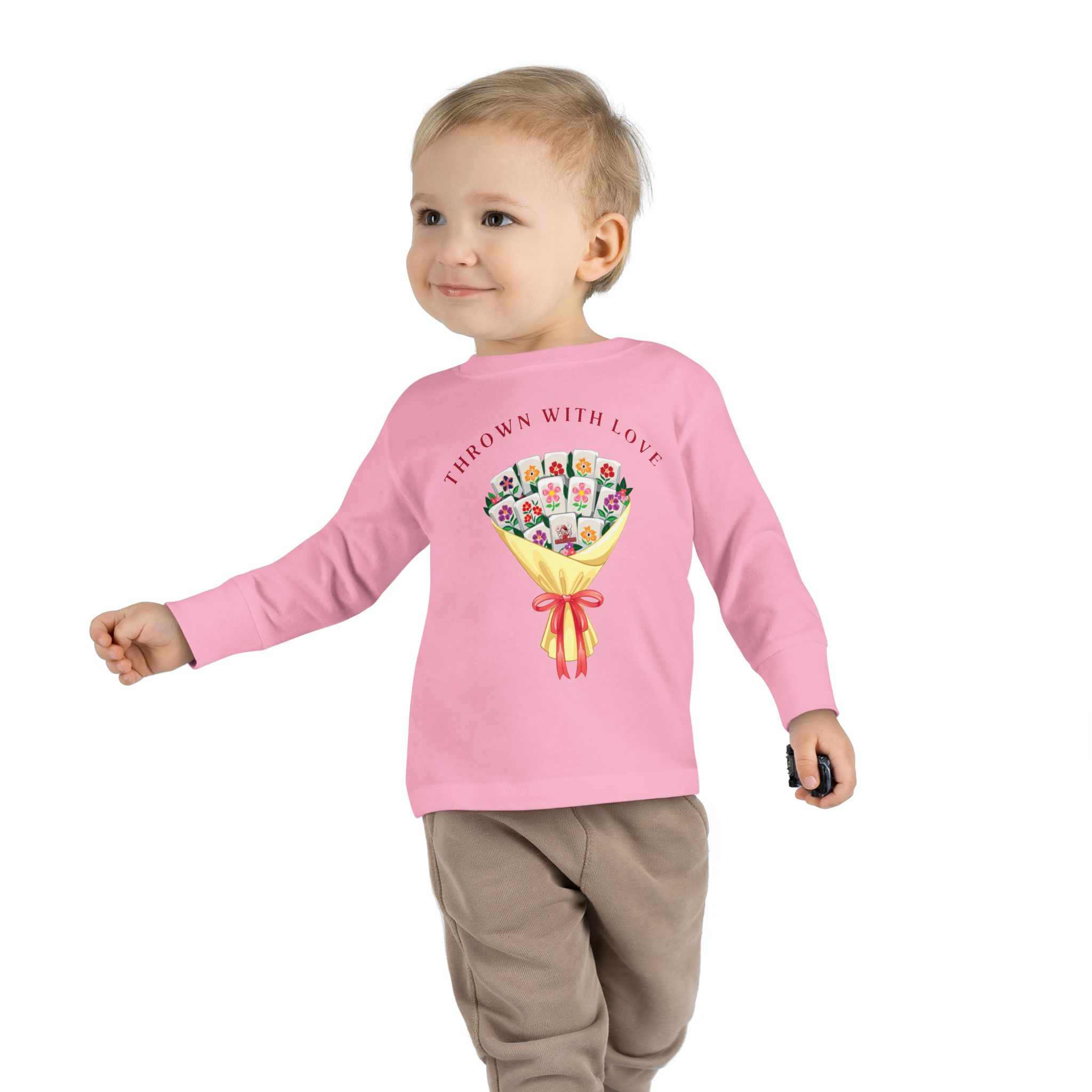 Toddler Tee — "Thanks a Bunch" Floral Bouquet Long Sleeve - Image 27