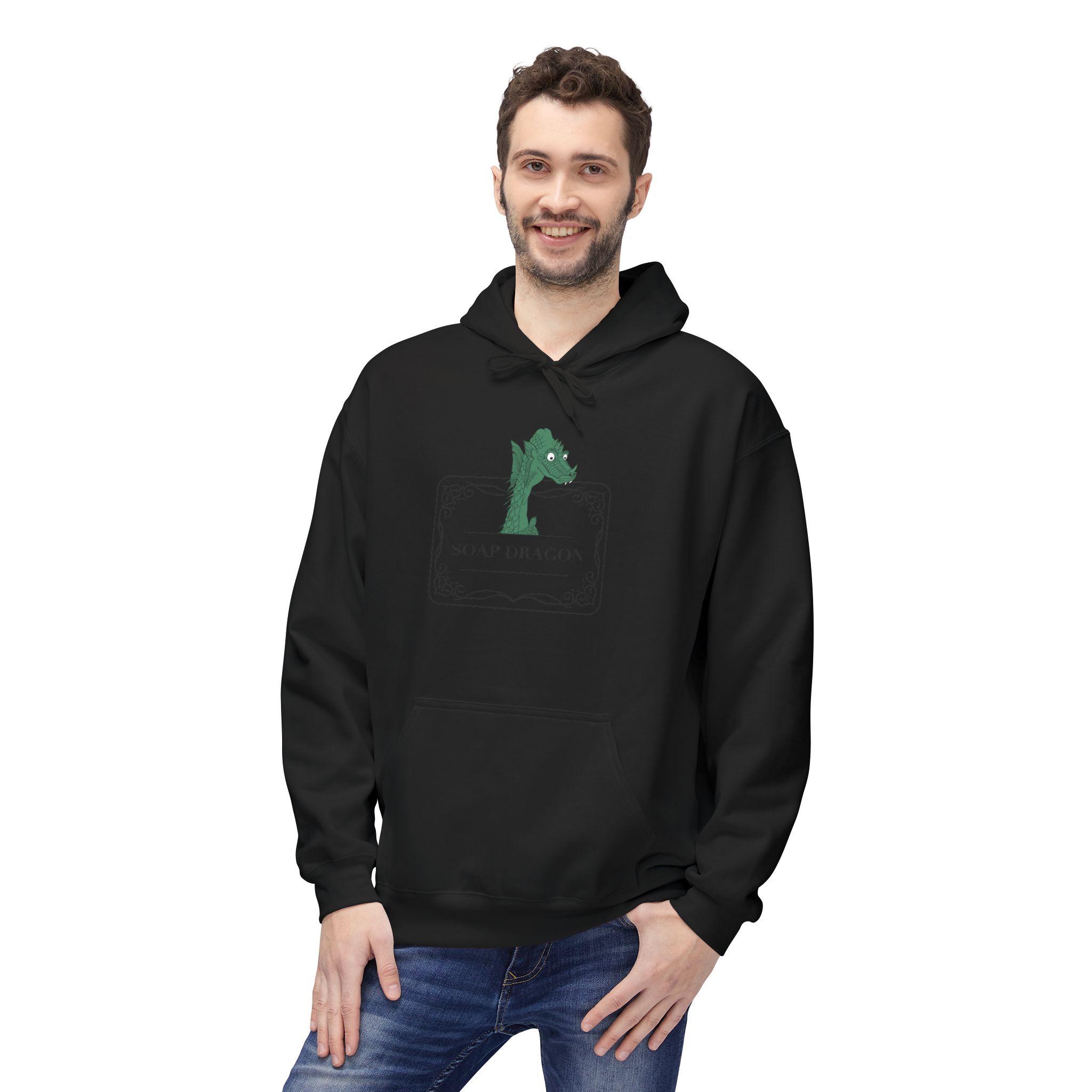Soap Dragon Hockey Baby Hoodie | Cute Retro Goalie Graphic Pullover - Image 23