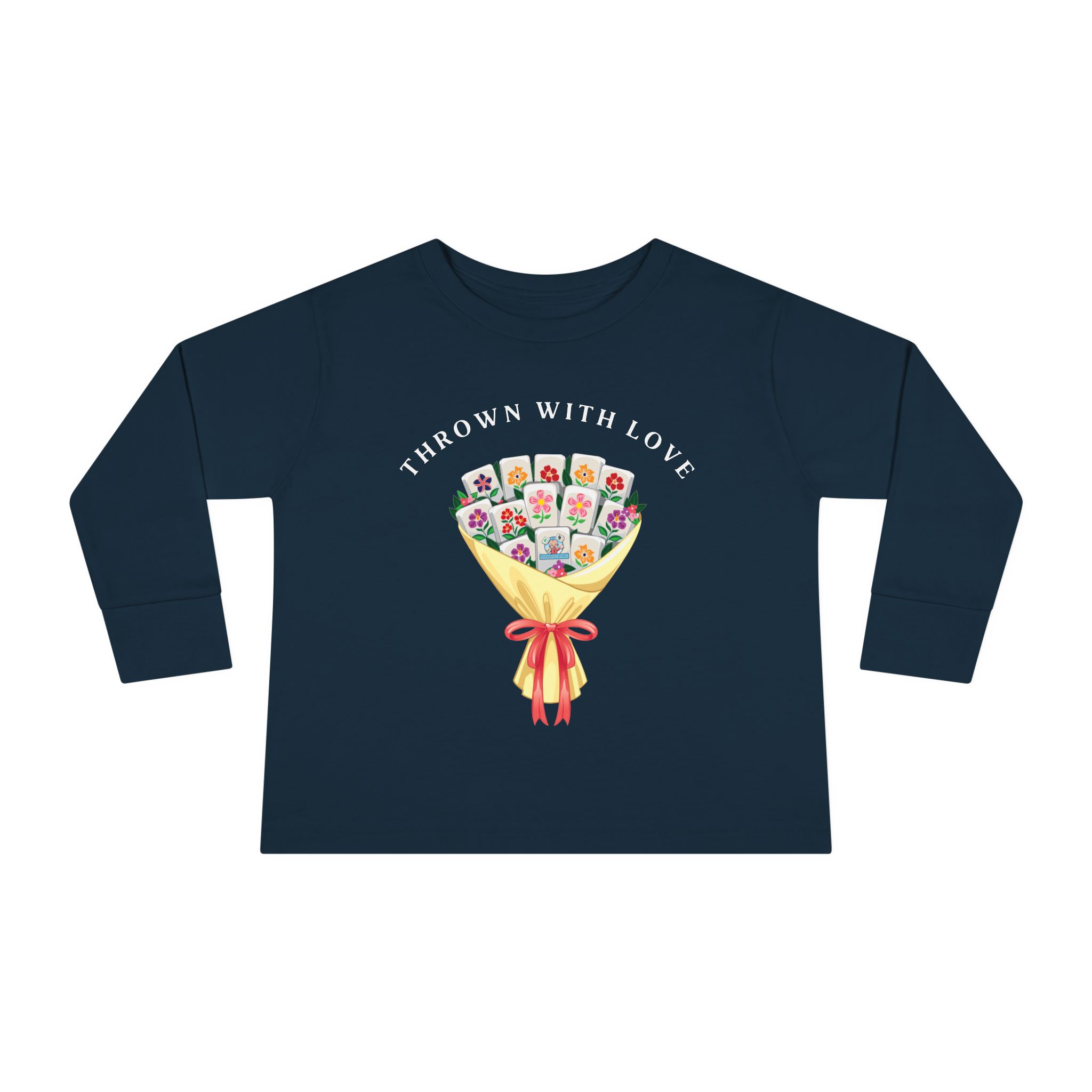 Toddler Tee — "Thanks a Bunch" Floral Bouquet Long Sleeve - Image 21