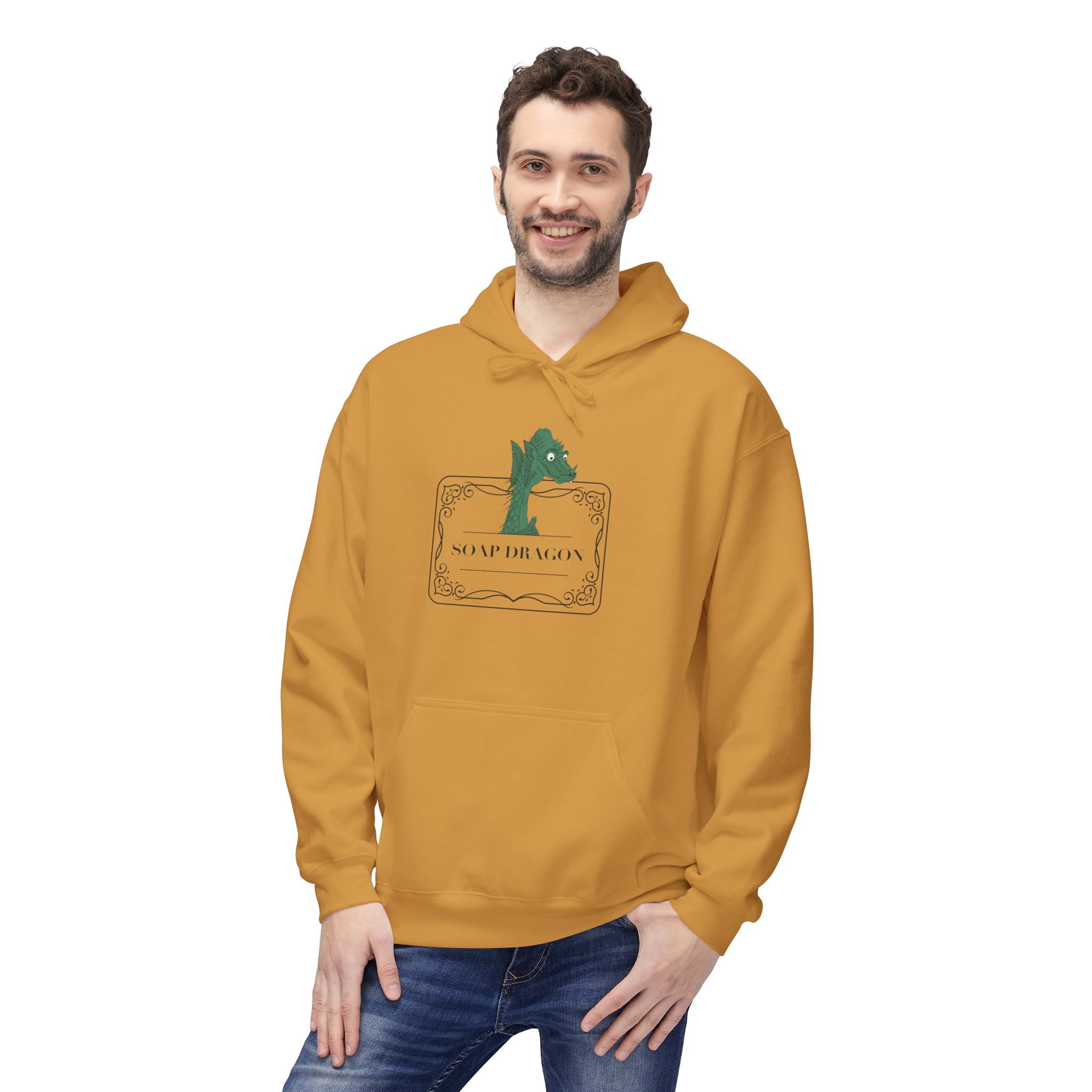Soap Dragon Hockey Baby Hoodie | Cute Retro Goalie Graphic Pullover - Image 47