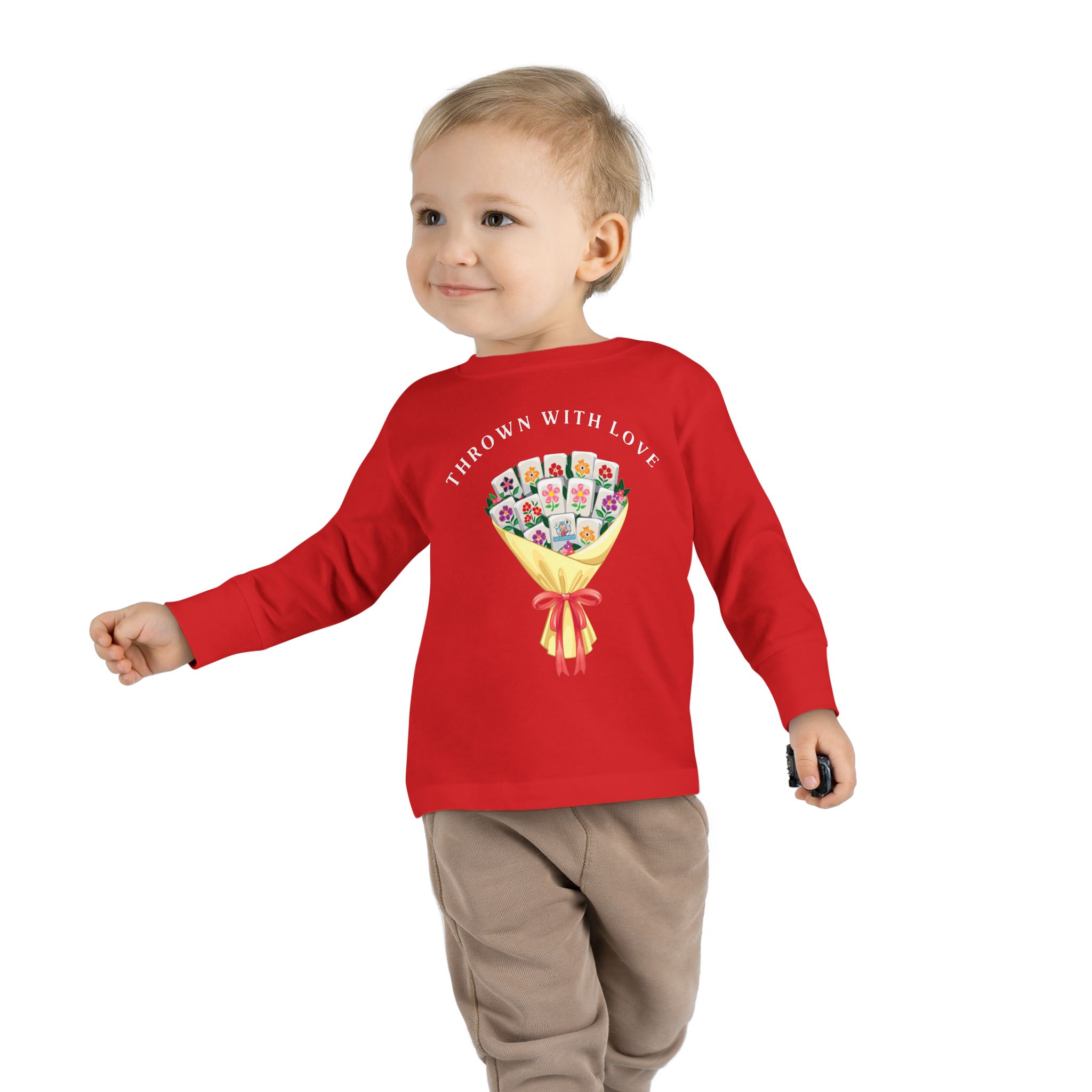 Toddler Tee — "Thanks a Bunch" Floral Bouquet Long Sleeve - Image 31