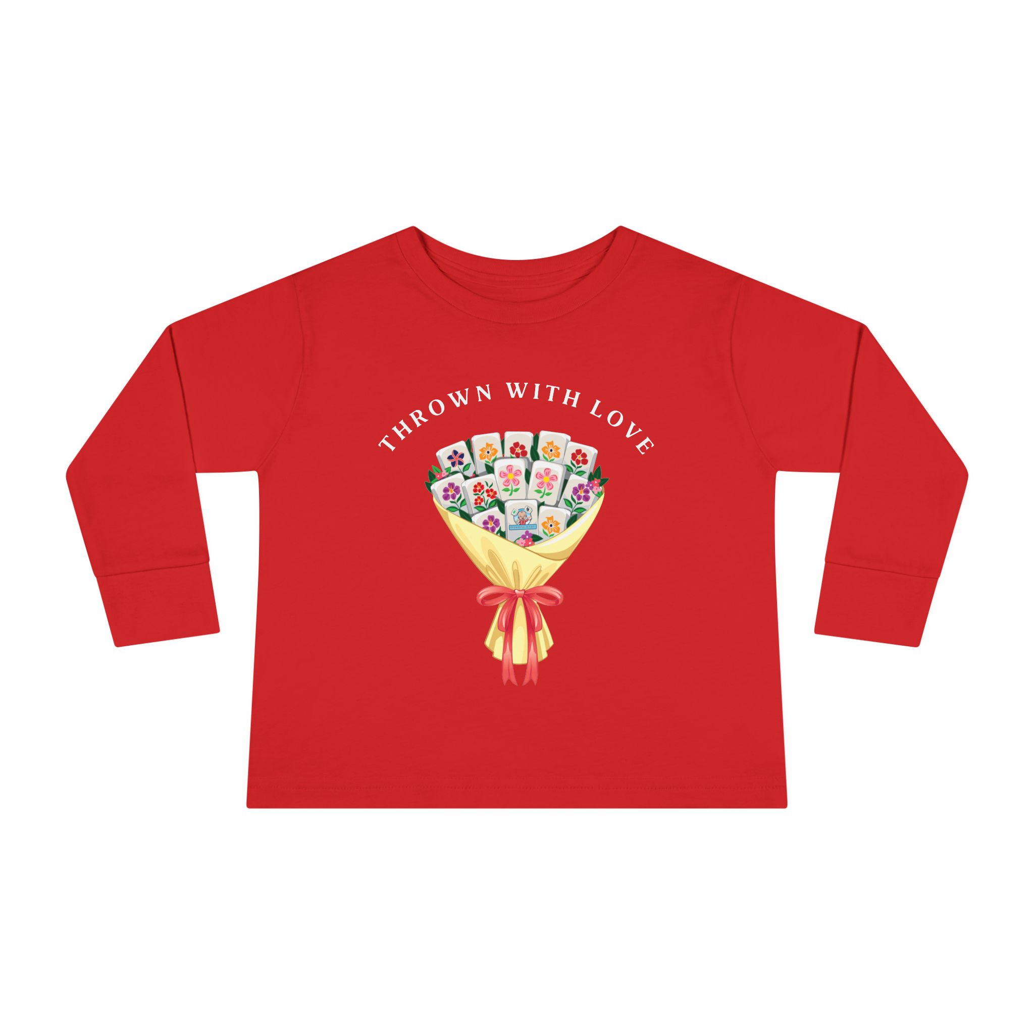 Toddler Tee — "Thanks a Bunch" Floral Bouquet Long Sleeve - Image 29