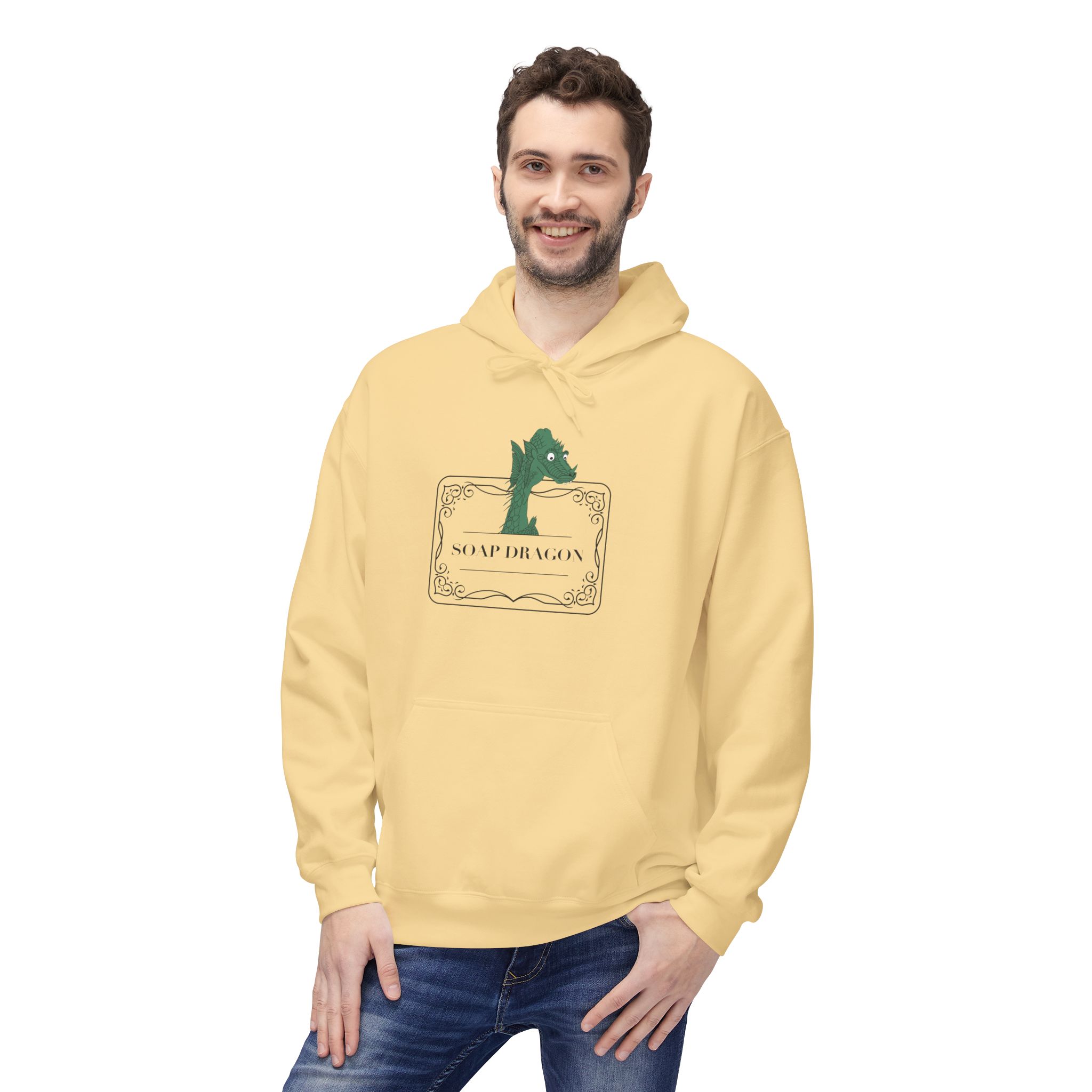 Soap Dragon Hockey Baby Hoodie | Cute Retro Goalie Graphic Pullover - Image 35