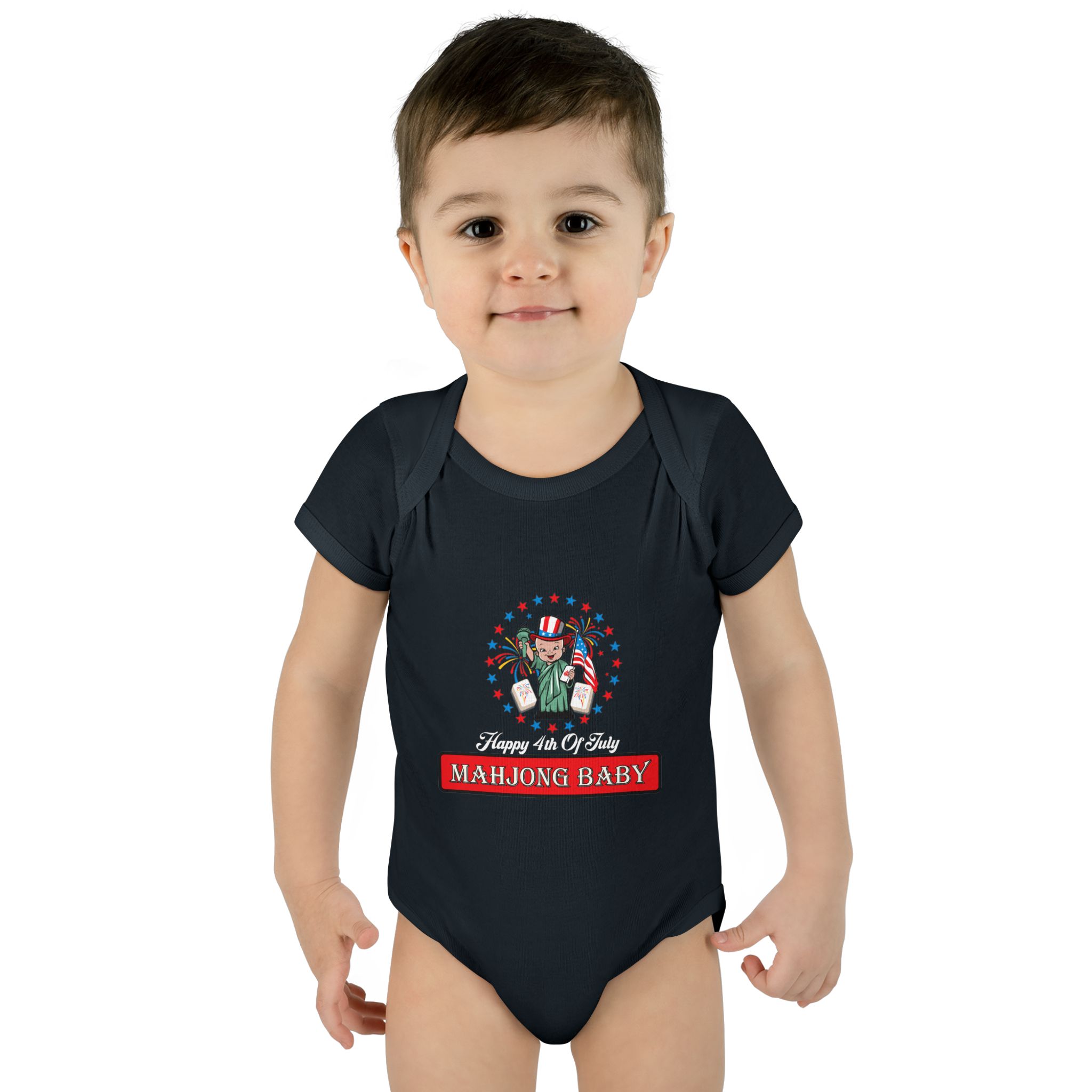 Mahjong Baby Onesie | Cute Playful Infant Bodysuit Gift - Image 9