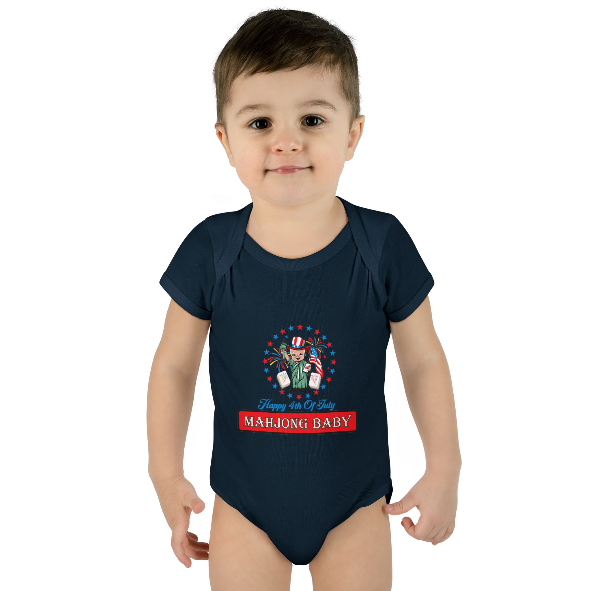 Mahjong Baby Onesie | Cute Playful Infant Bodysuit Gift - Image 4