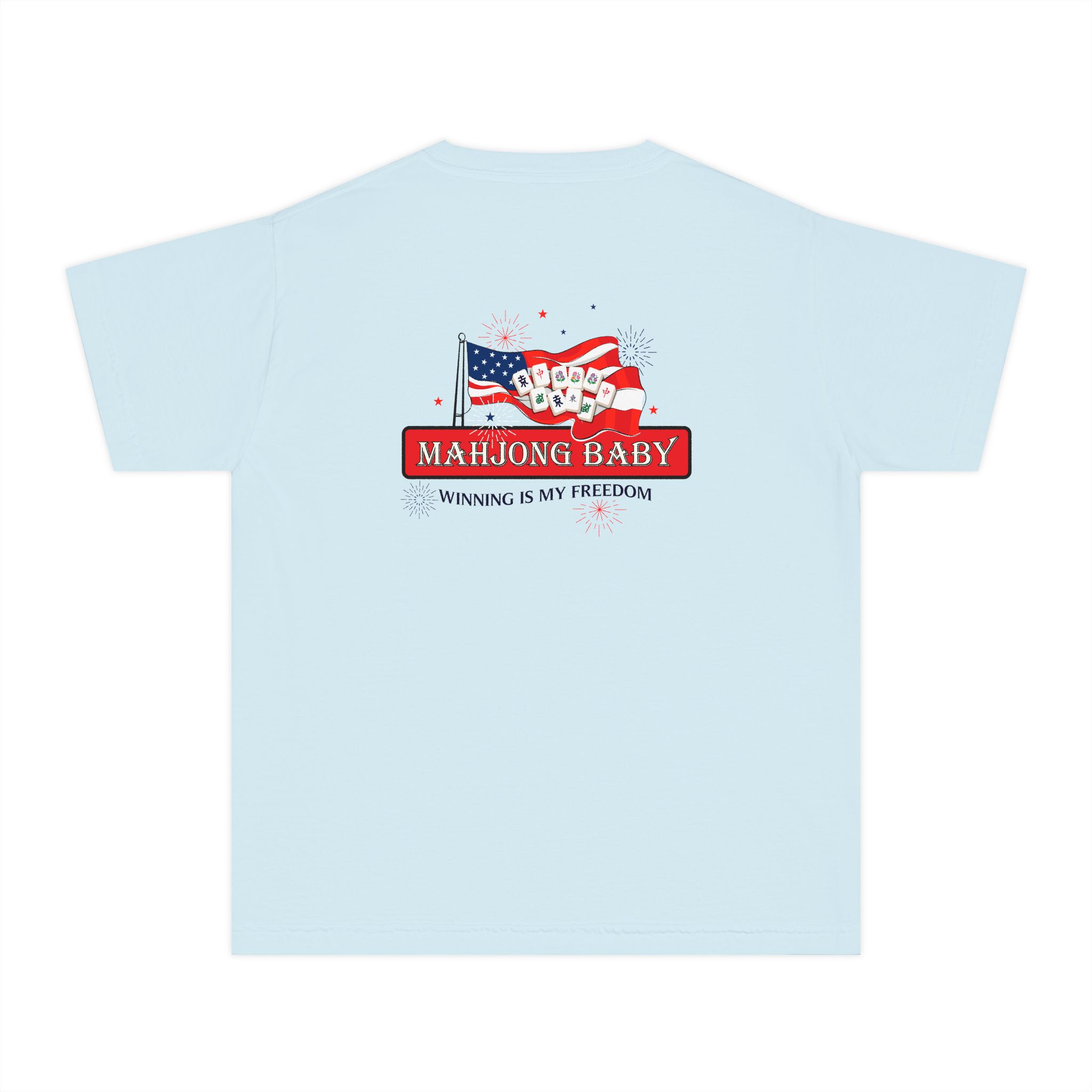 Happy 4th of July Mahjong Baby Youth Tee | Patriotic Kids Mahjong Shirt - Image 24