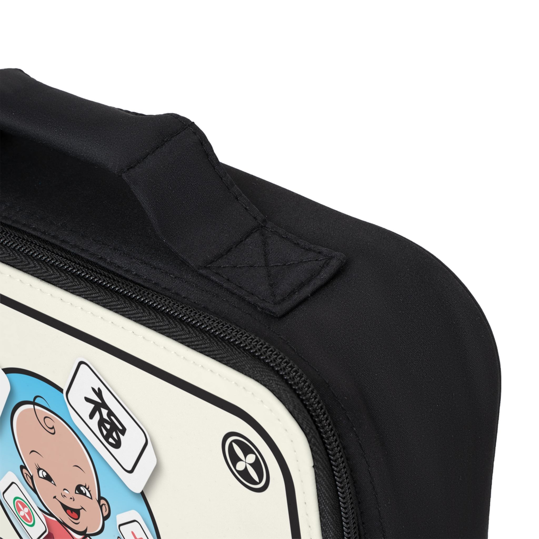 Mahjong Baby Lunch Bag | Classic Baby Blue Insulated Tote - Image 3