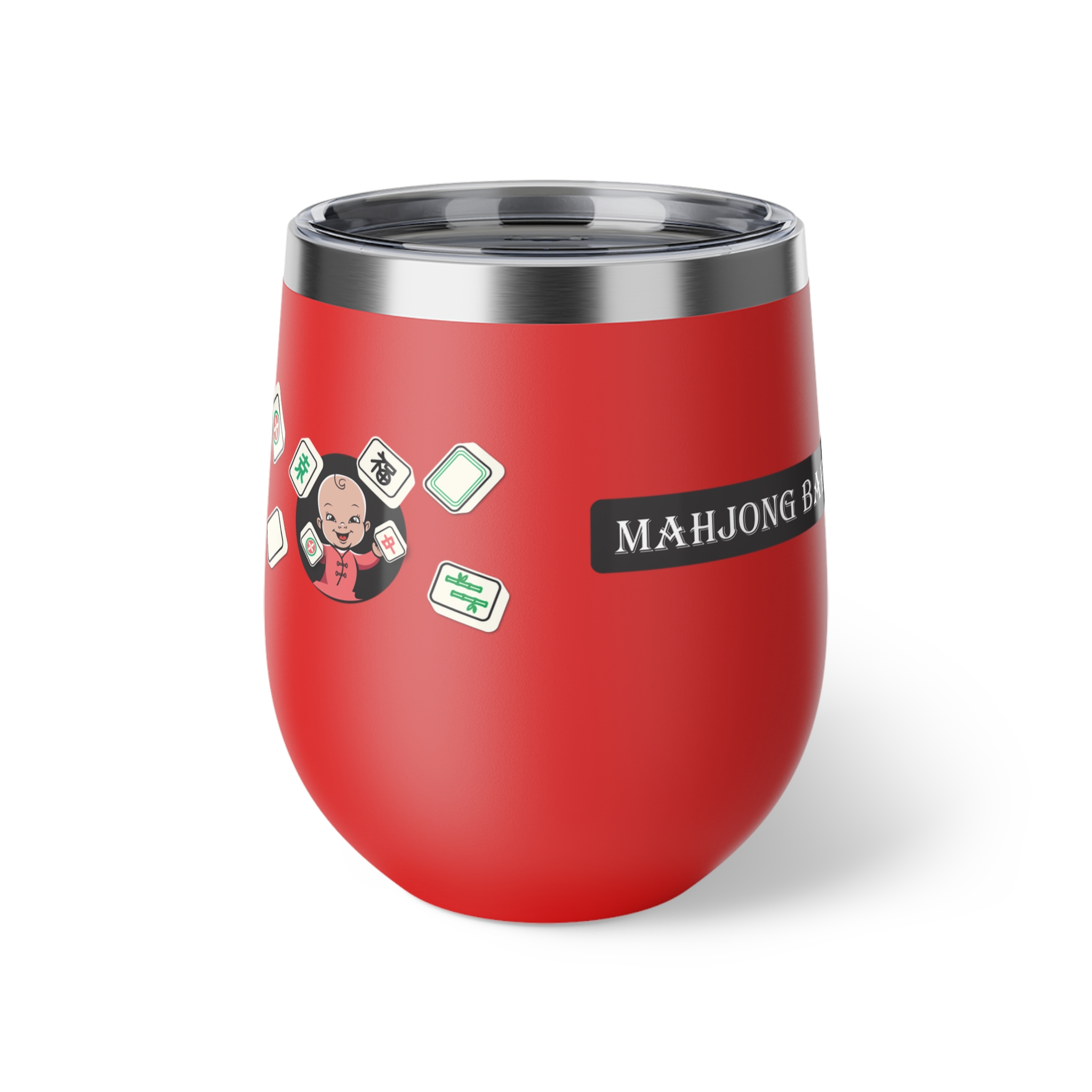 Mahjong Baby 12oz Insulated Wine Tumbler - Image 16