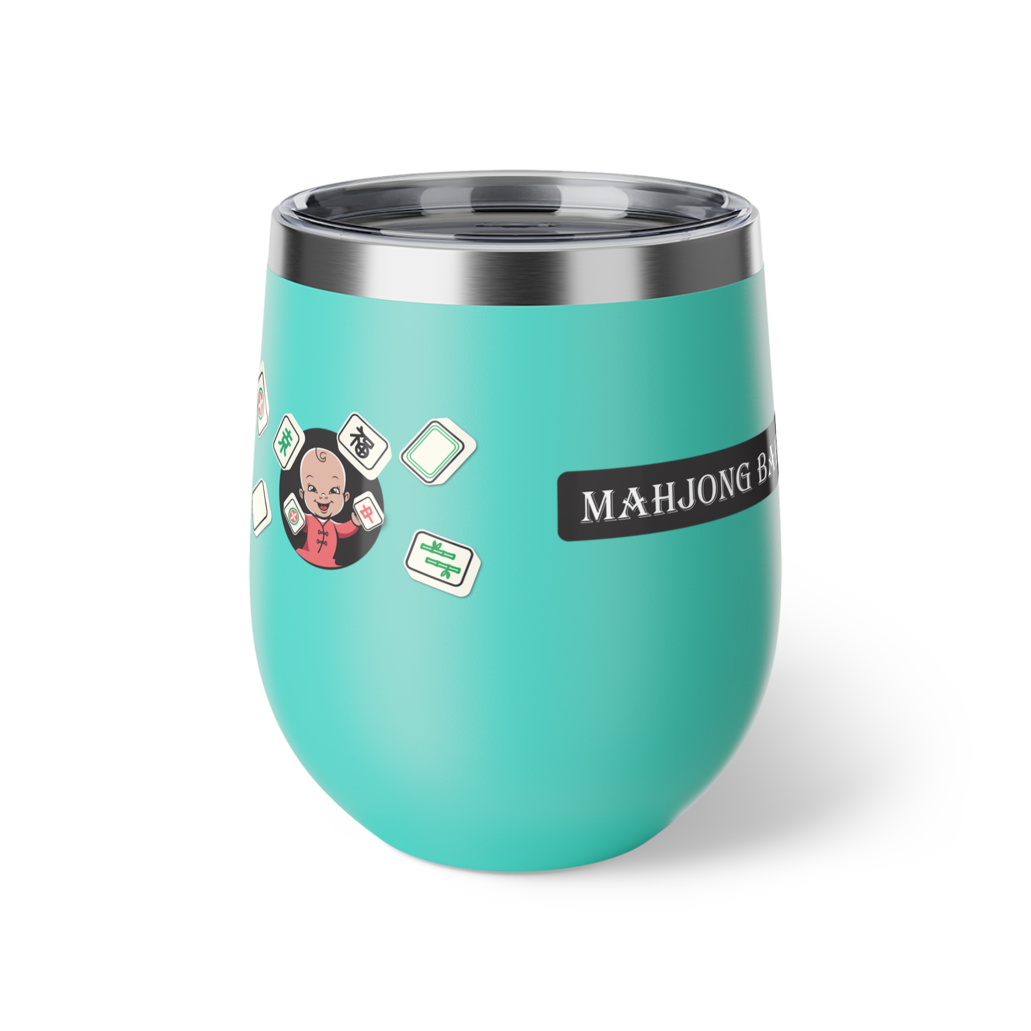 Mahjong Baby 12oz Insulated Wine Tumbler - Image 22