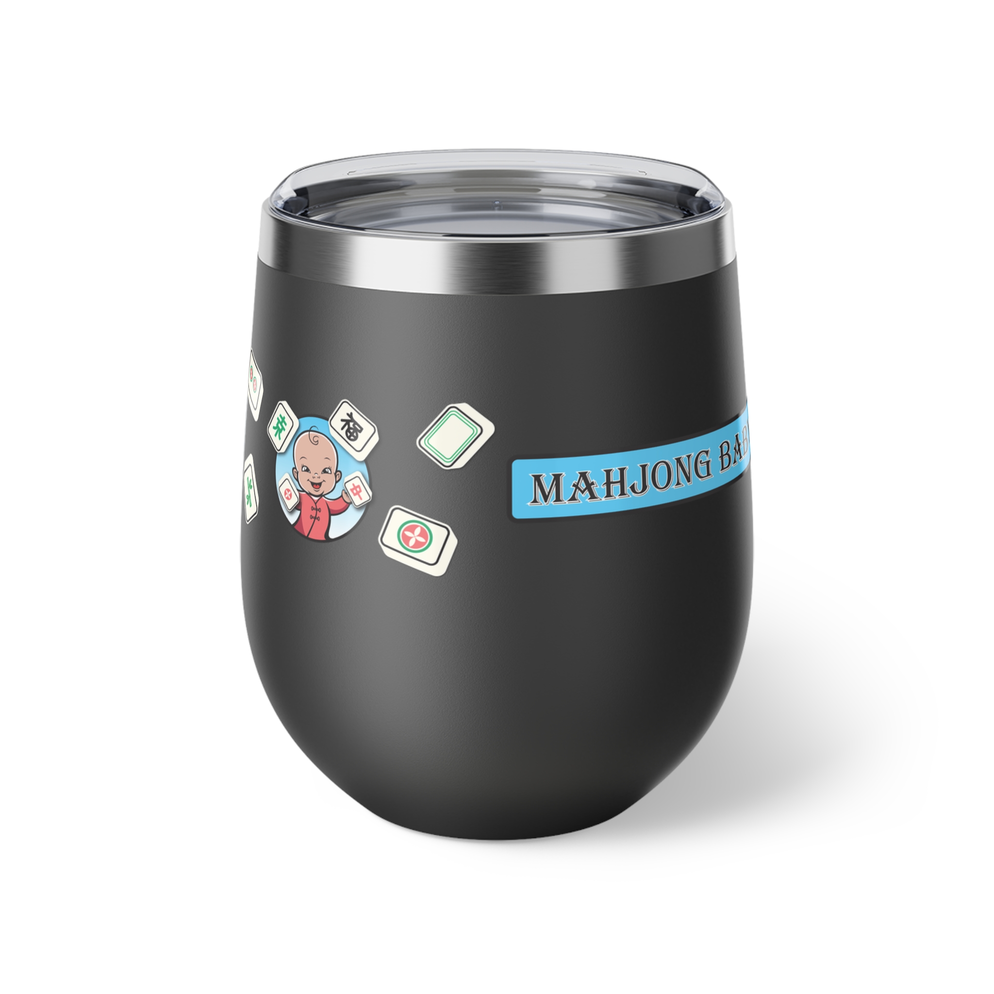 Mahjong Baby 12oz Insulated Wine Tumbler - Image 7
