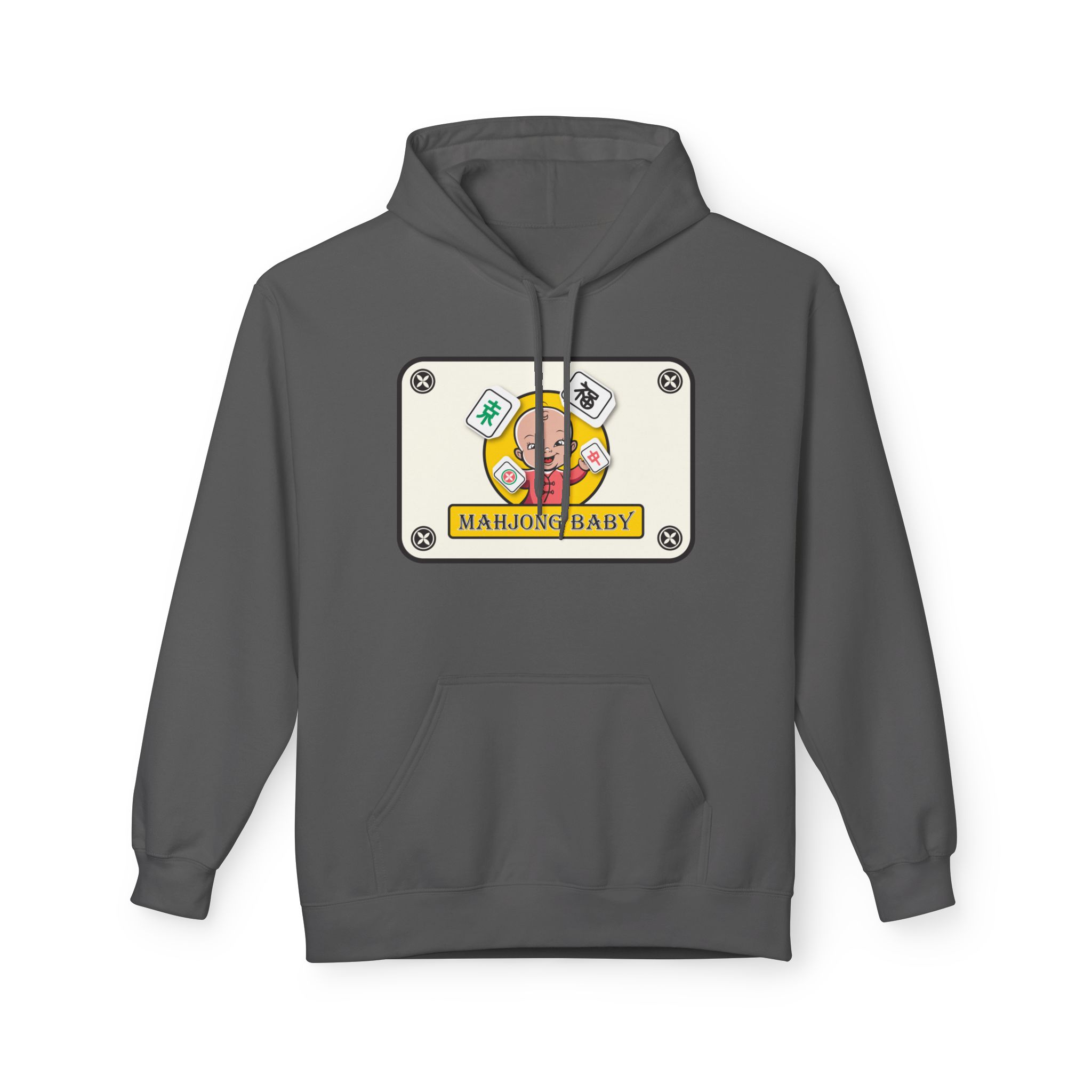 Mahjong Baby Unisex Hockey Hoodie | Adventure Baby Retro Goalie Graphic Pullover - Image 62