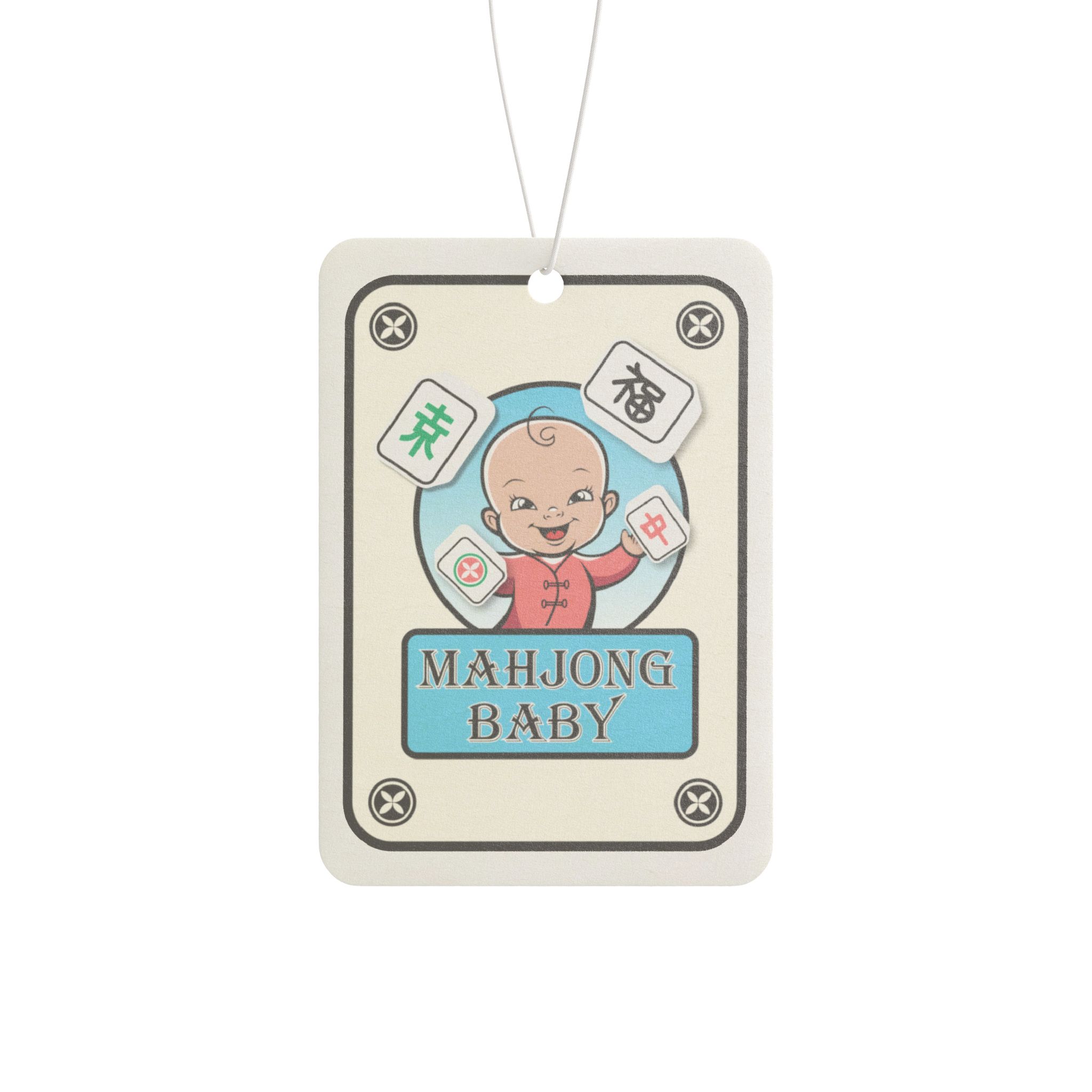 Mahjong Baby Car Air Freshener | Cute Scented Retro Mahjong Fan Hanging Ornament - Image 4