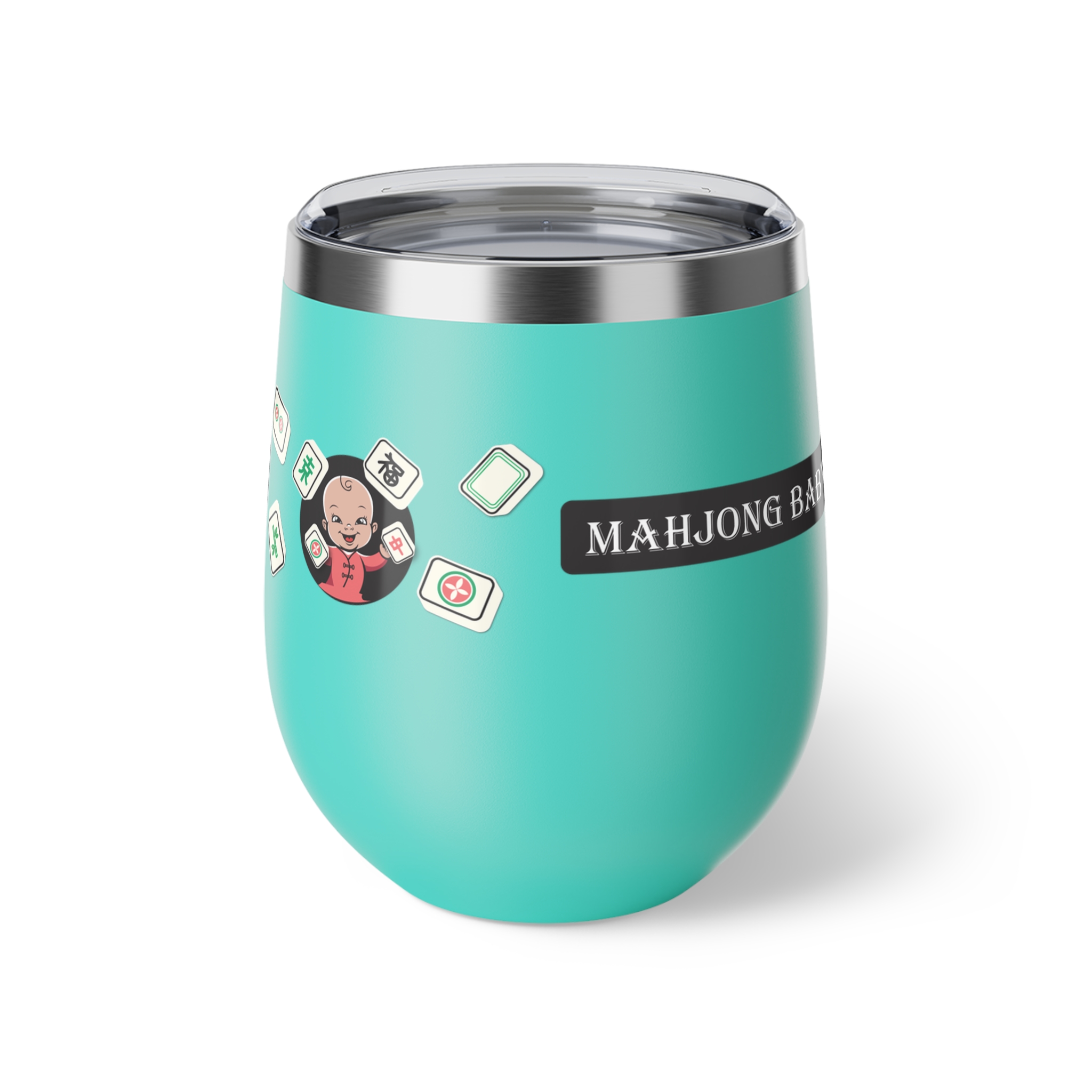 Mahjong Baby 12oz Insulated Wine Tumbler - Image 19