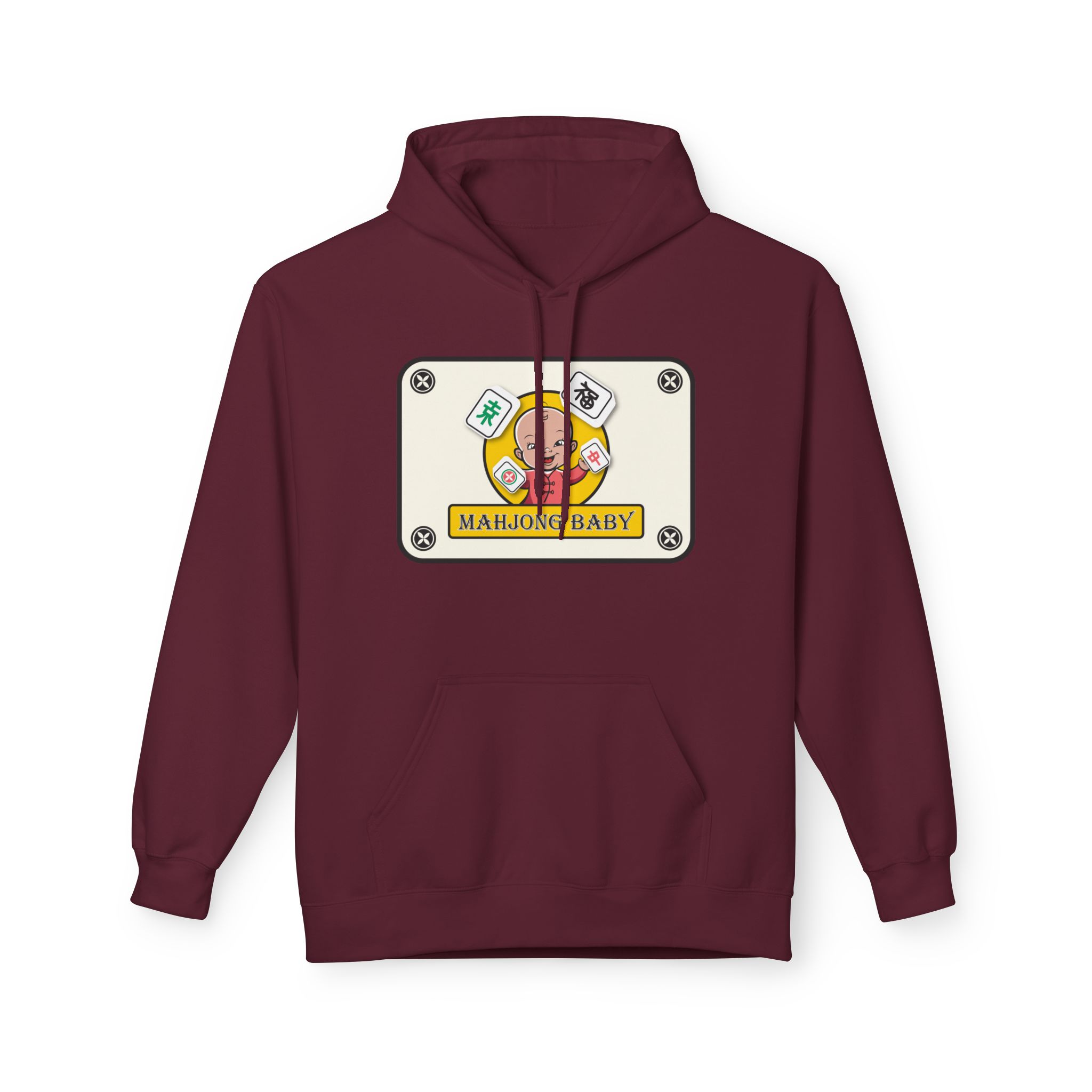 Mahjong Baby Unisex Hockey Hoodie | Adventure Baby Retro Goalie Graphic Pullover - Image 57