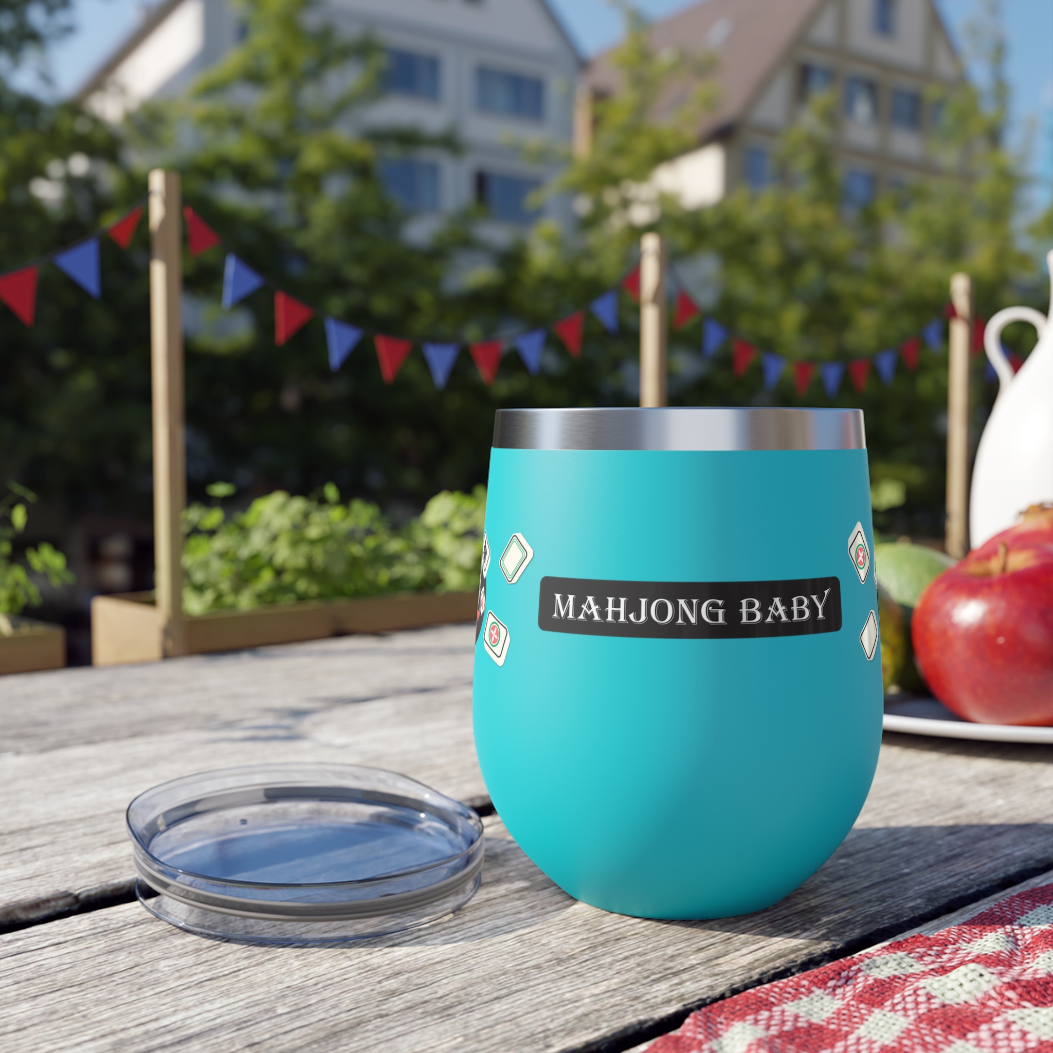 Mahjong Baby 12oz Insulated Wine Tumbler - Image 24