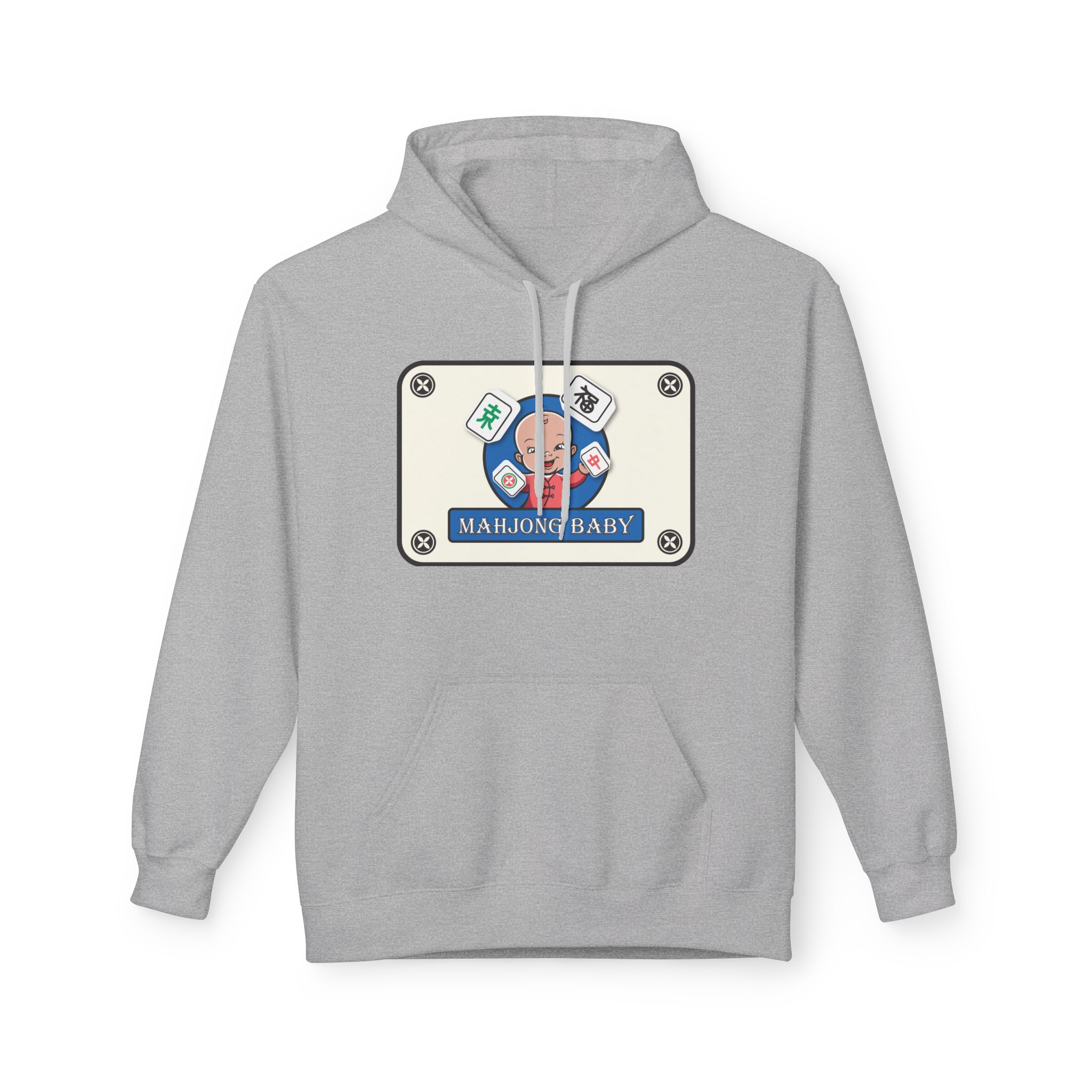Mahjong Baby Unisex Hockey Hoodie | Adventure Baby Retro Goalie Graphic Pullover - Image 52
