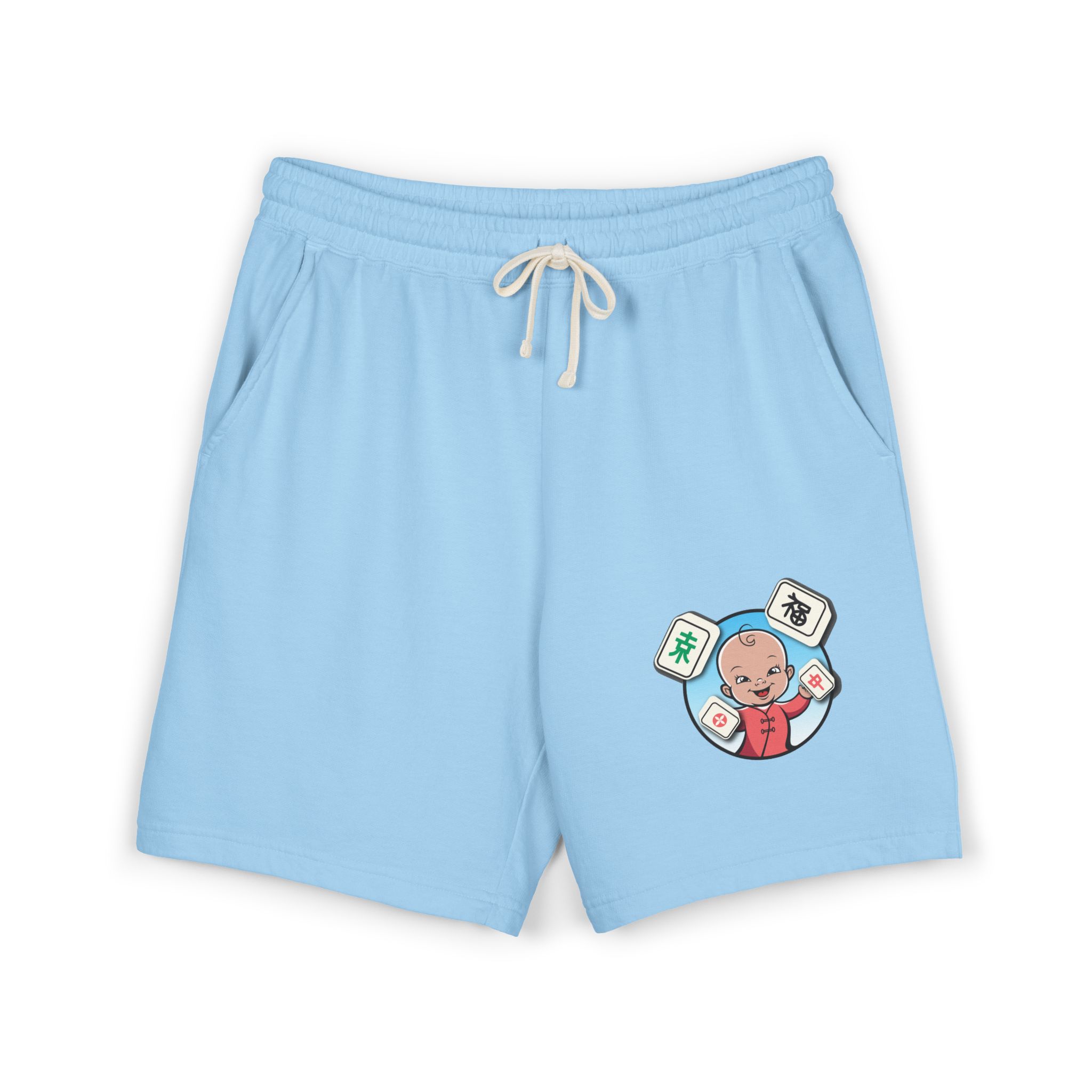 Mahjong Baby Fleece Sweat Shorts — Casual Unisex Game Lounge Shorts - Image 11