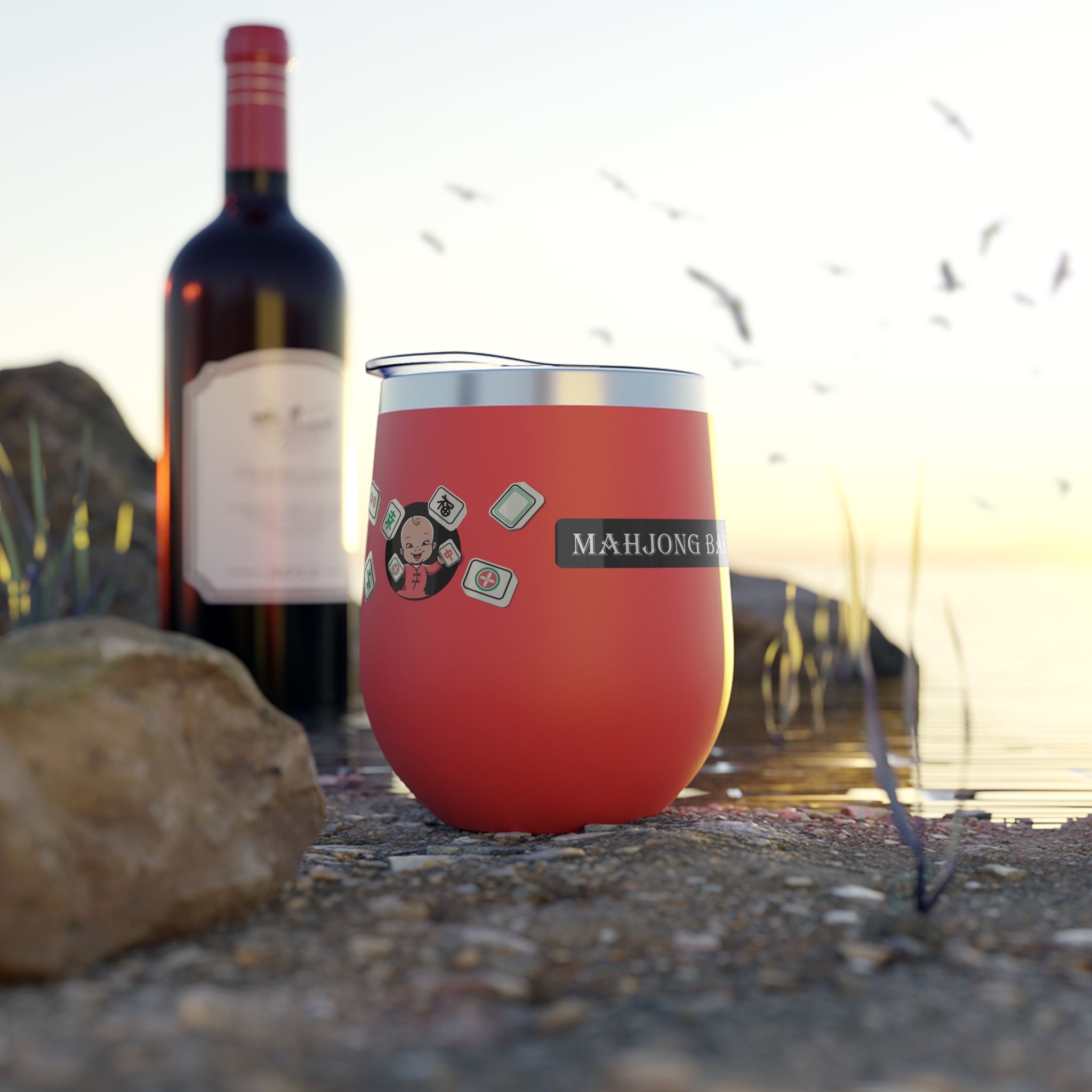 Mahjong Baby 12oz Insulated Wine Tumbler - Image 17