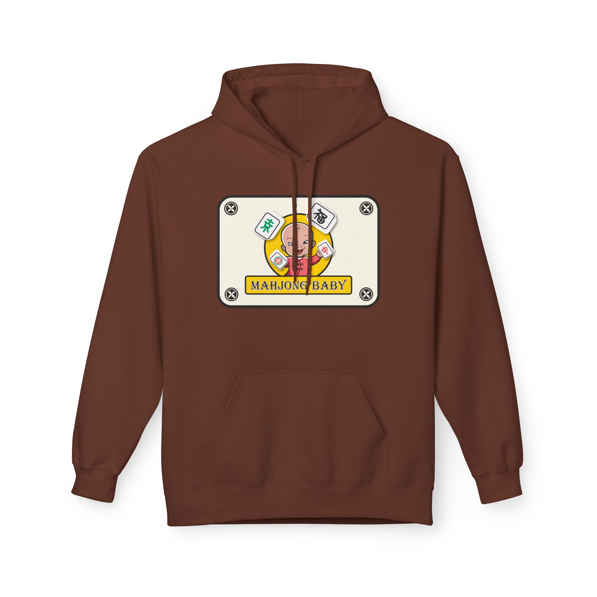 Mahjong Baby Unisex Hockey Hoodie | Adventure Baby Retro Goalie Graphic Pullover - Image 12