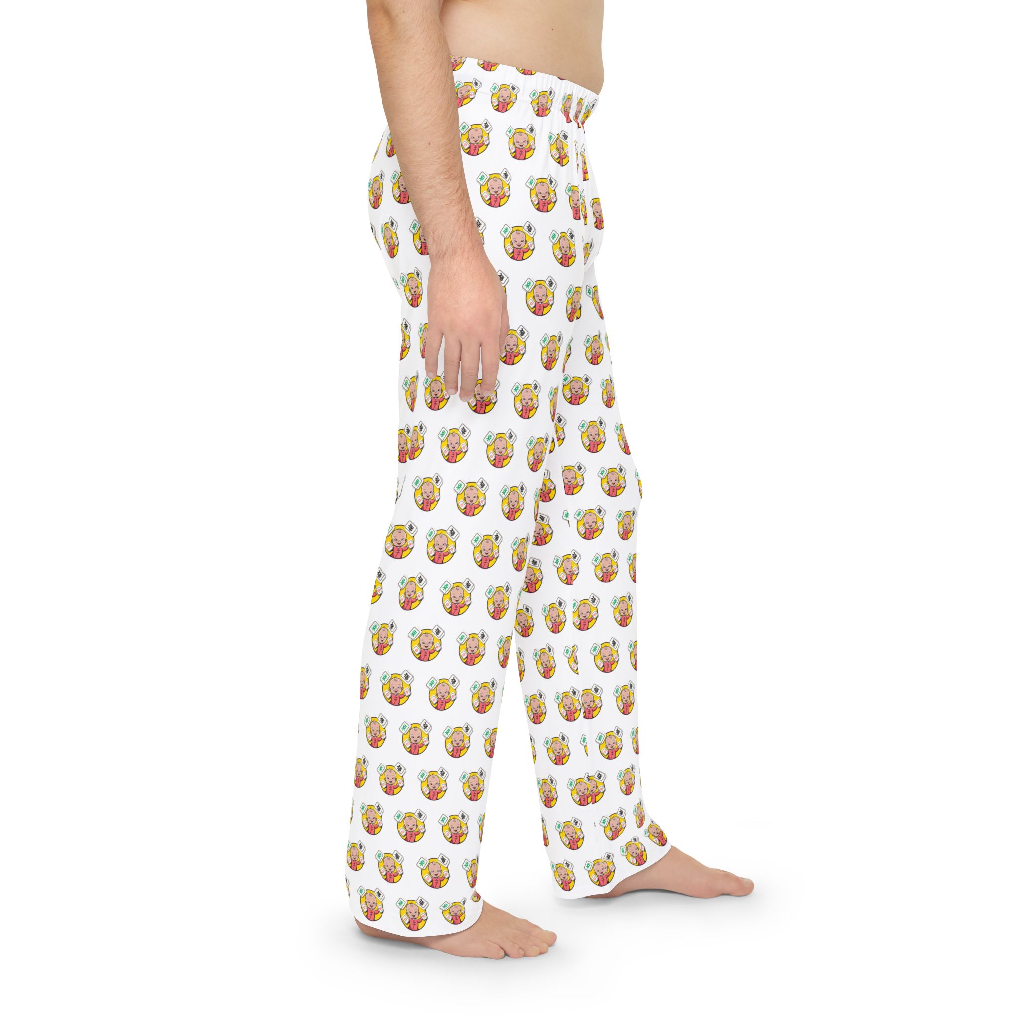 Mahjong Baby Pajama Pants — Cozy Printed Loungewear for Men - Image 4