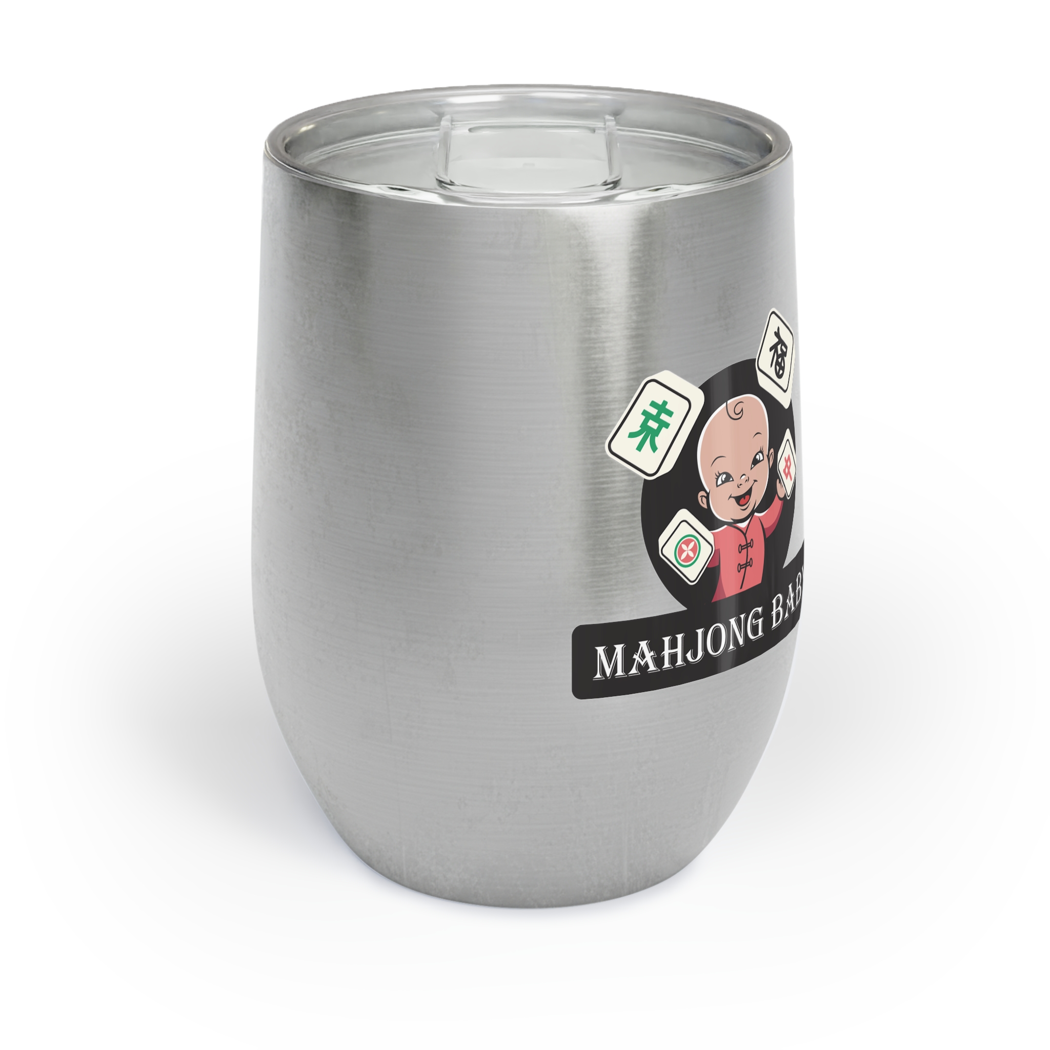 Adorable Mahjong Baby Chill Wine Tumbler - Image 7