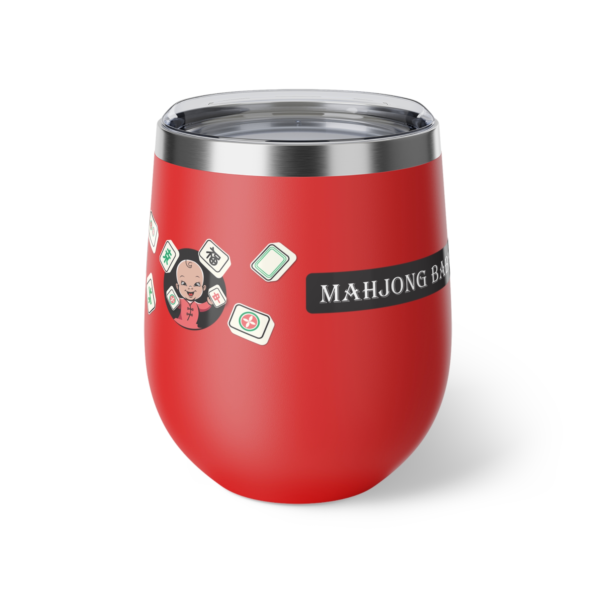 Mahjong Baby 12oz Insulated Wine Tumbler - Image 13