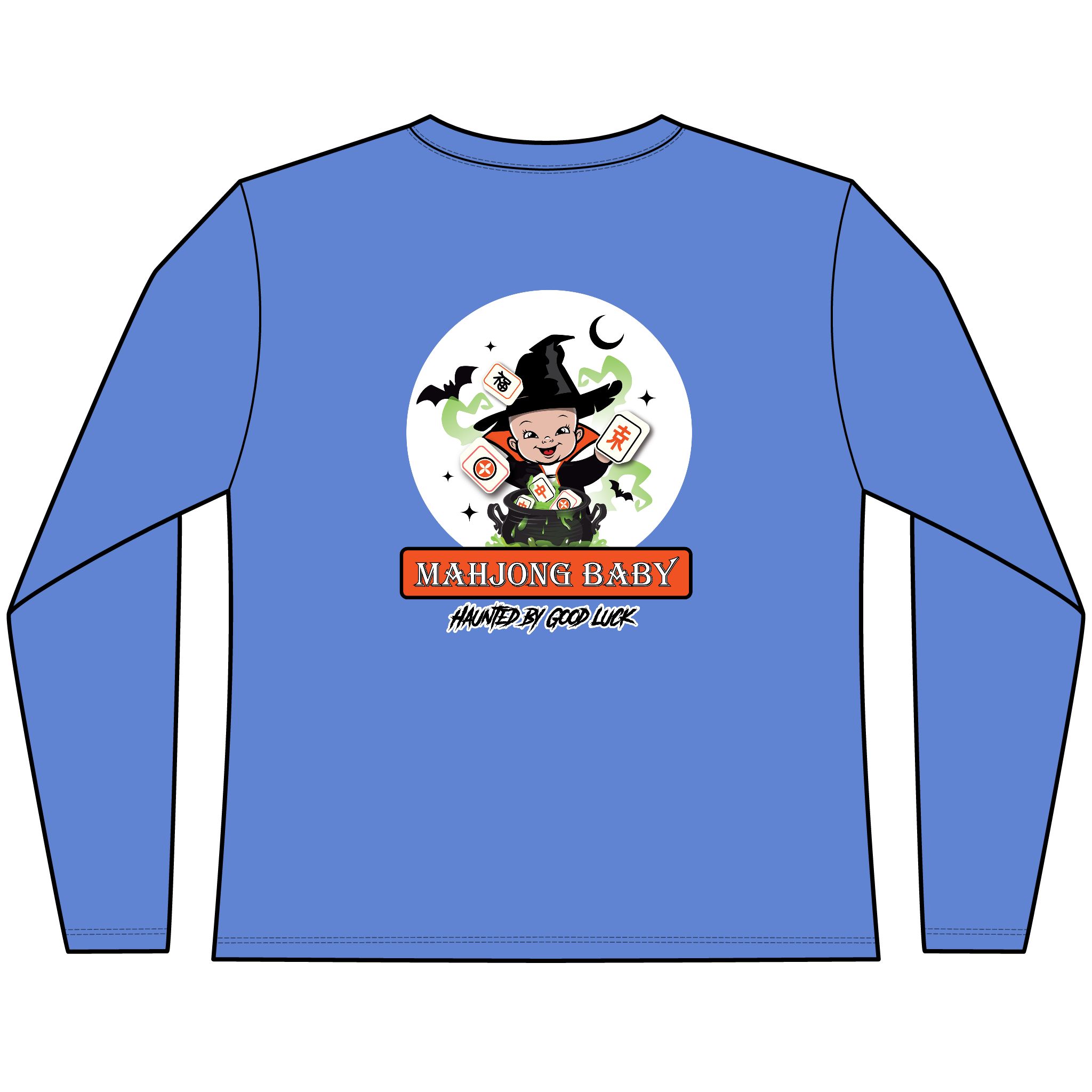 Halloween Mahjong Long Sleeve Shirt | Trick Treat & Tile Mahjong Tee - Image 10