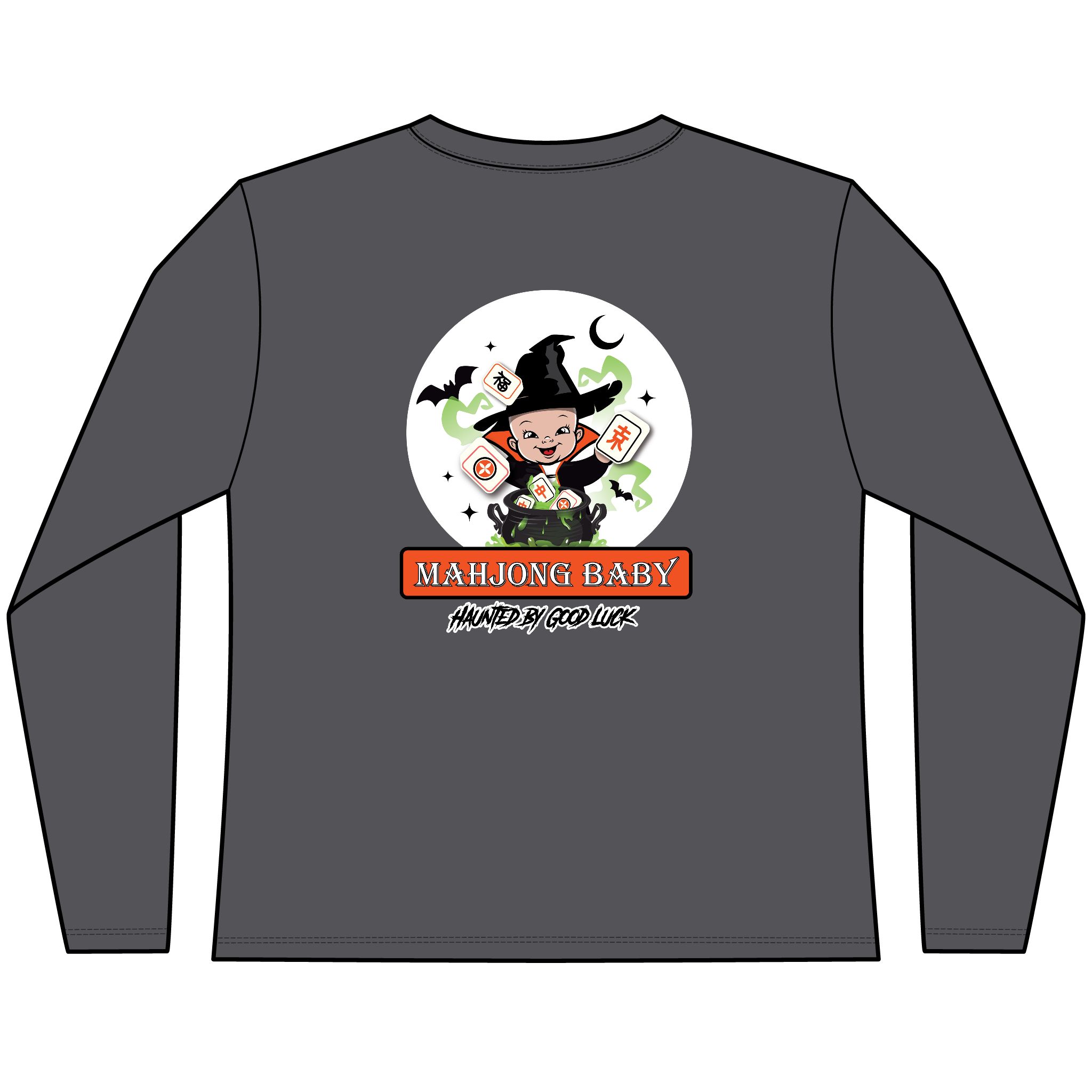 Halloween Mahjong Long Sleeve Shirt | Trick Treat & Tile Mahjong Tee - Image 12