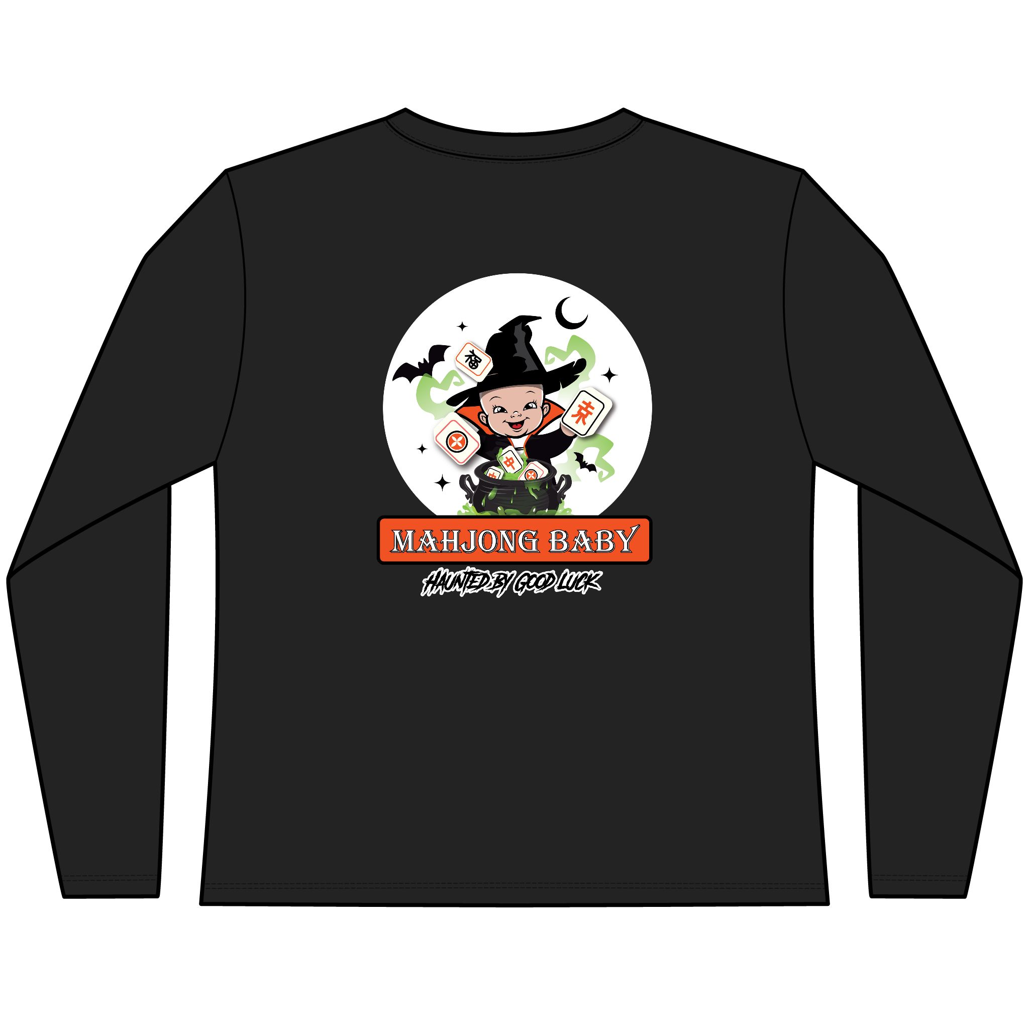Halloween Mahjong Long Sleeve Shirt | Trick Treat & Tile Mahjong Tee - Image 2