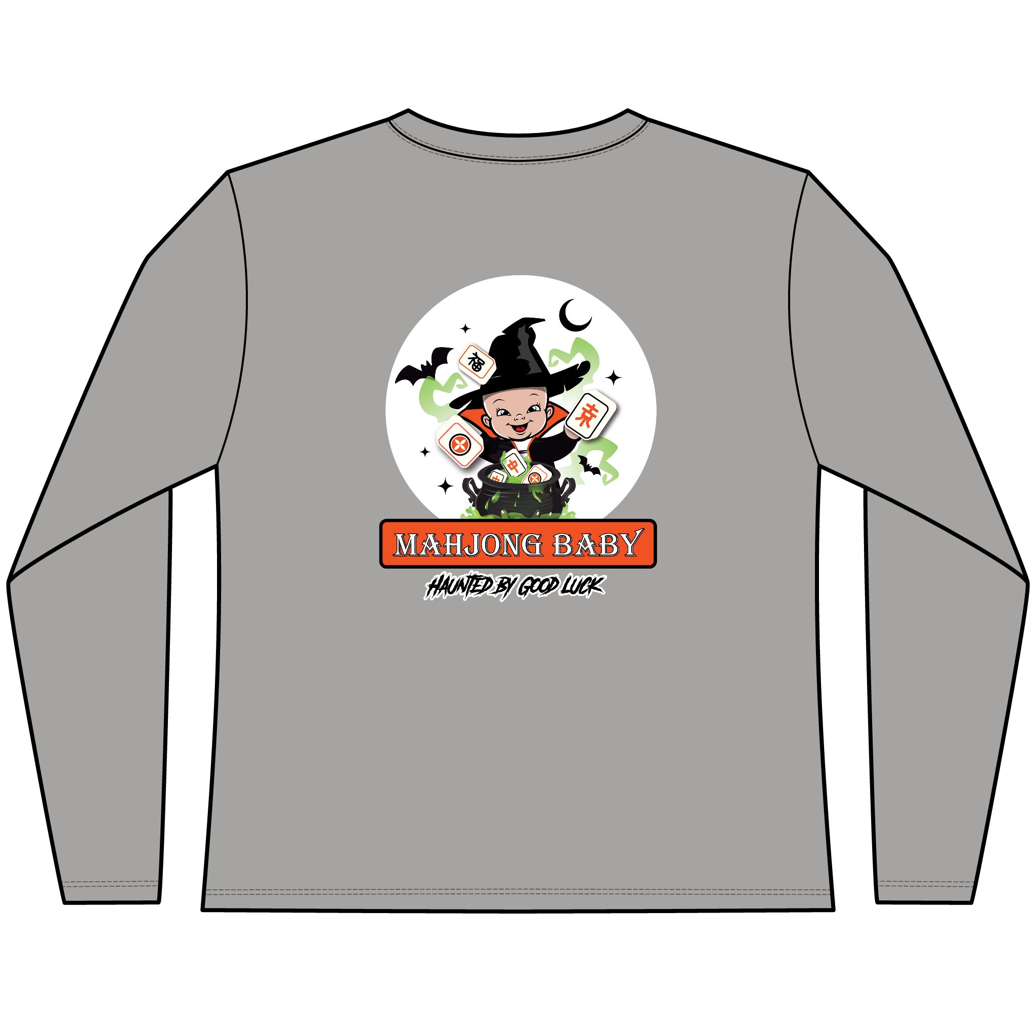 Halloween Mahjong Long Sleeve Shirt | Trick Treat & Tile Mahjong Tee - Image 4