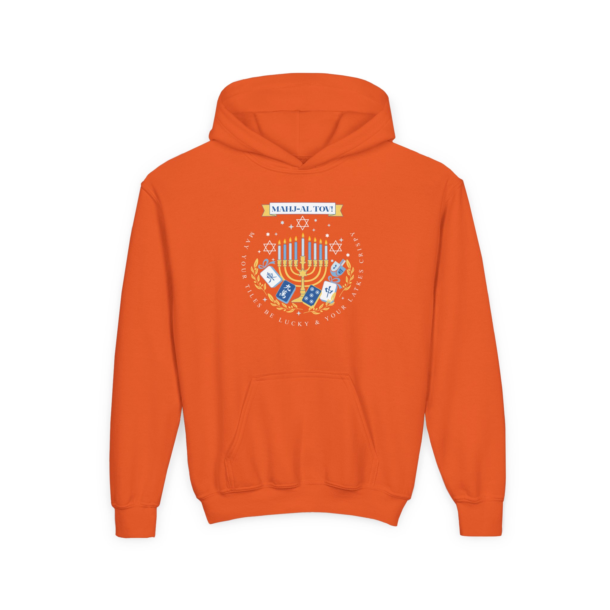 Copy of Merry Mahjong Youth Hoodie | Holiday Gnome Kids’ Hooded Sweatshirt - Image 62