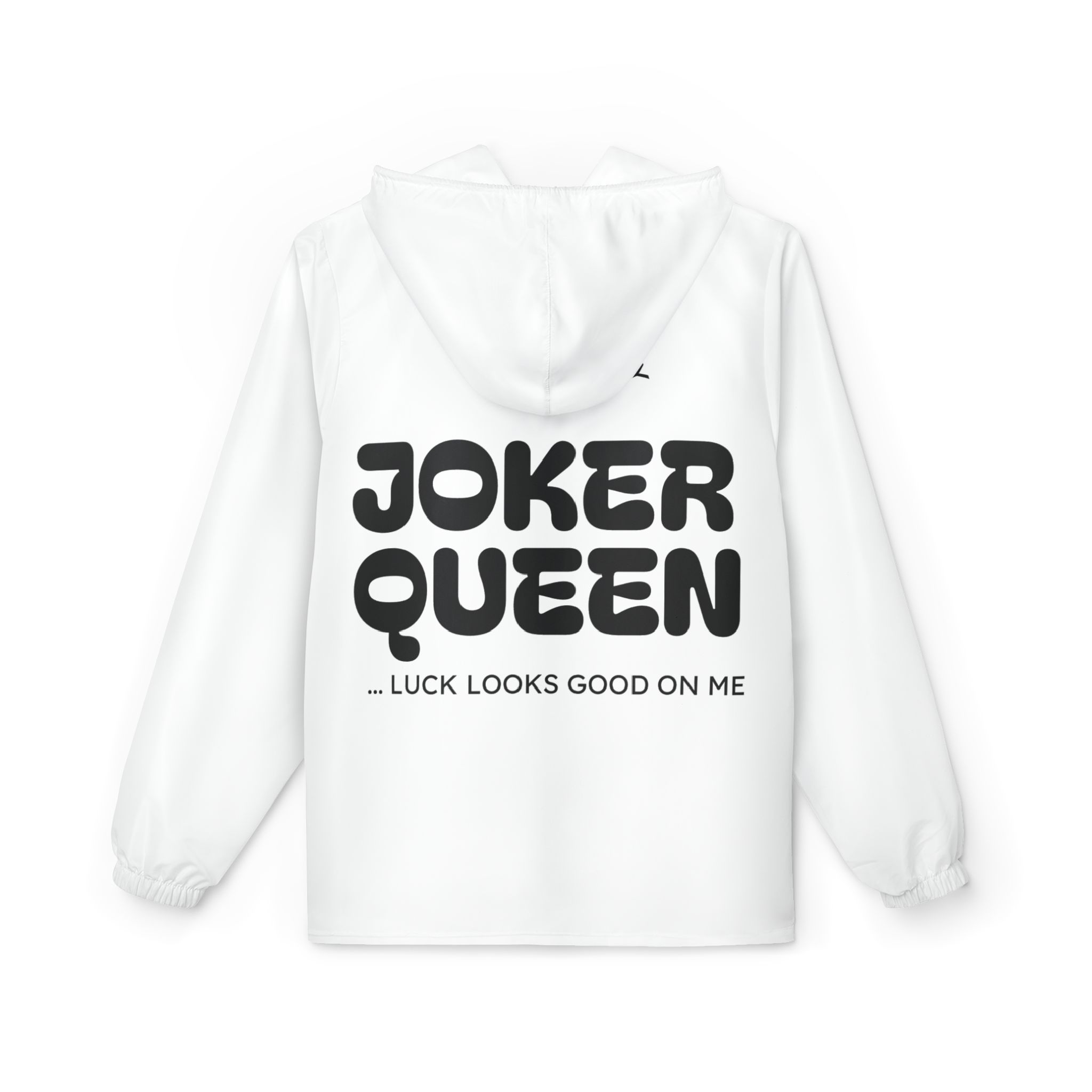 Mahjong Baby Windbreaker Jacket | Joker Queen Mahjong Tile Graphic Hooded Windbreaker - Image 4