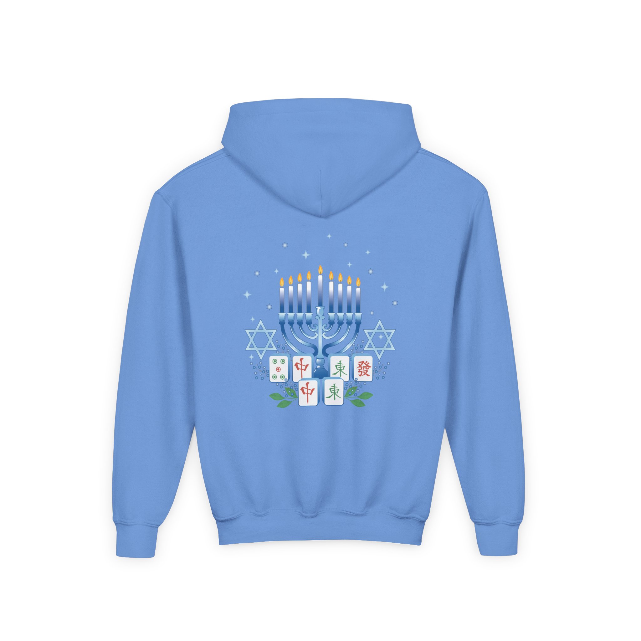 Copy of Merry Mahjong Youth Hoodie | Holiday Gnome Kids’ Hooded Sweatshirt - Image 28